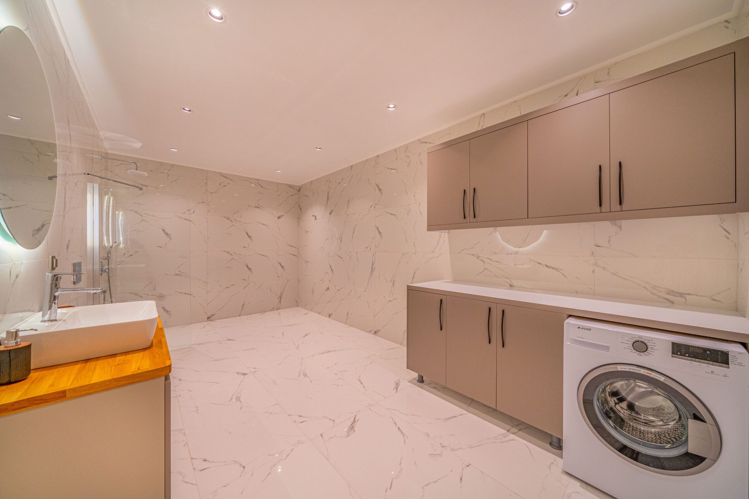 Spacious bathroom in Villa Grey Falcon, villas to rent in kalkan, Turkey