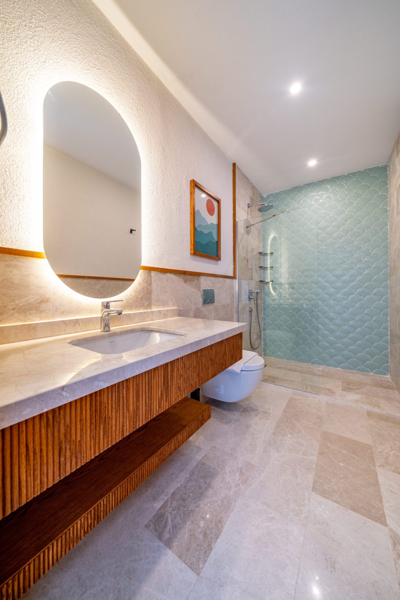 Bathroom in Villa Anatolia 2, villas to rent in Kalkan, Turkey