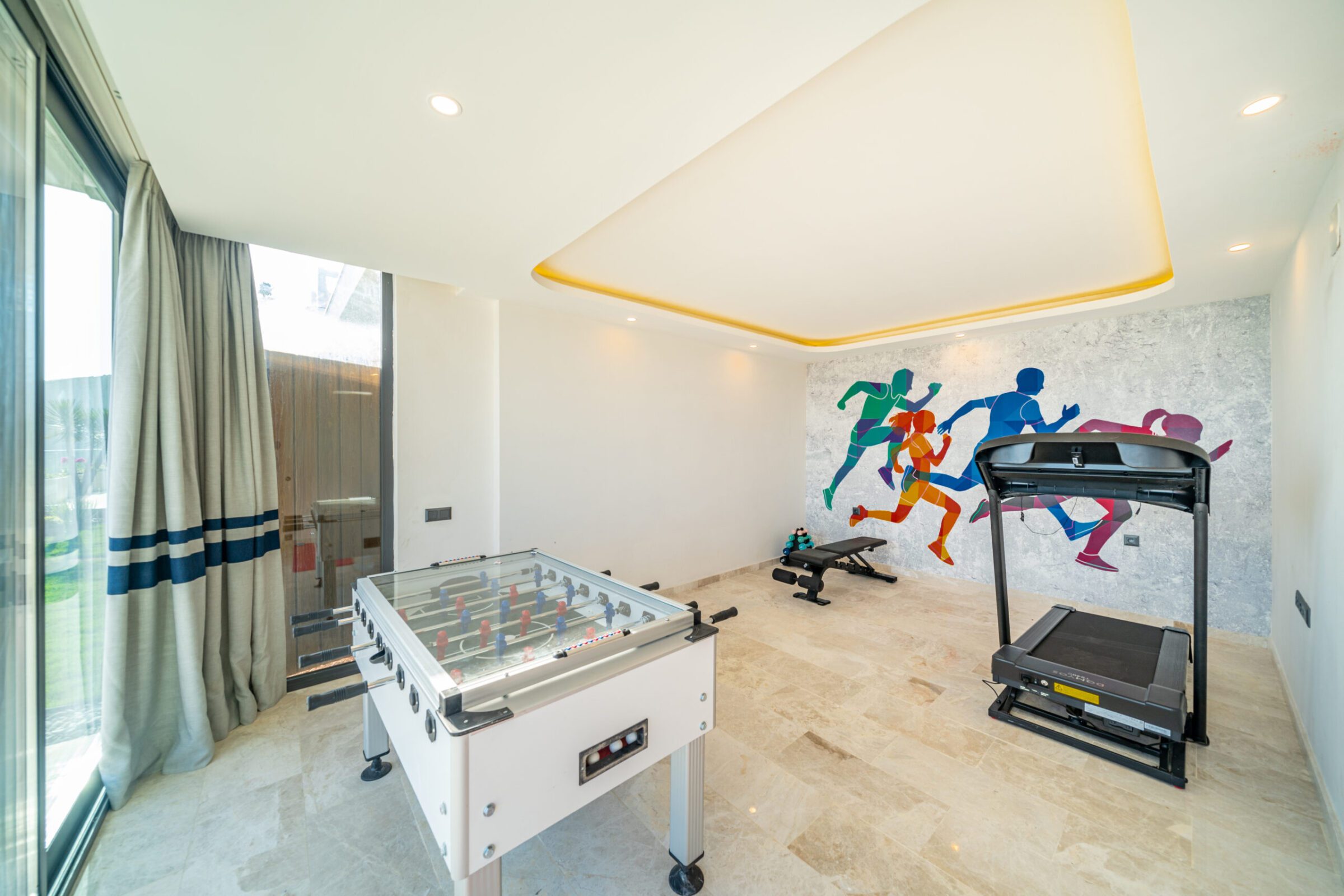 Gym and games room in Villa Anatolia 2, villas to rent in Kalkan, Turkey