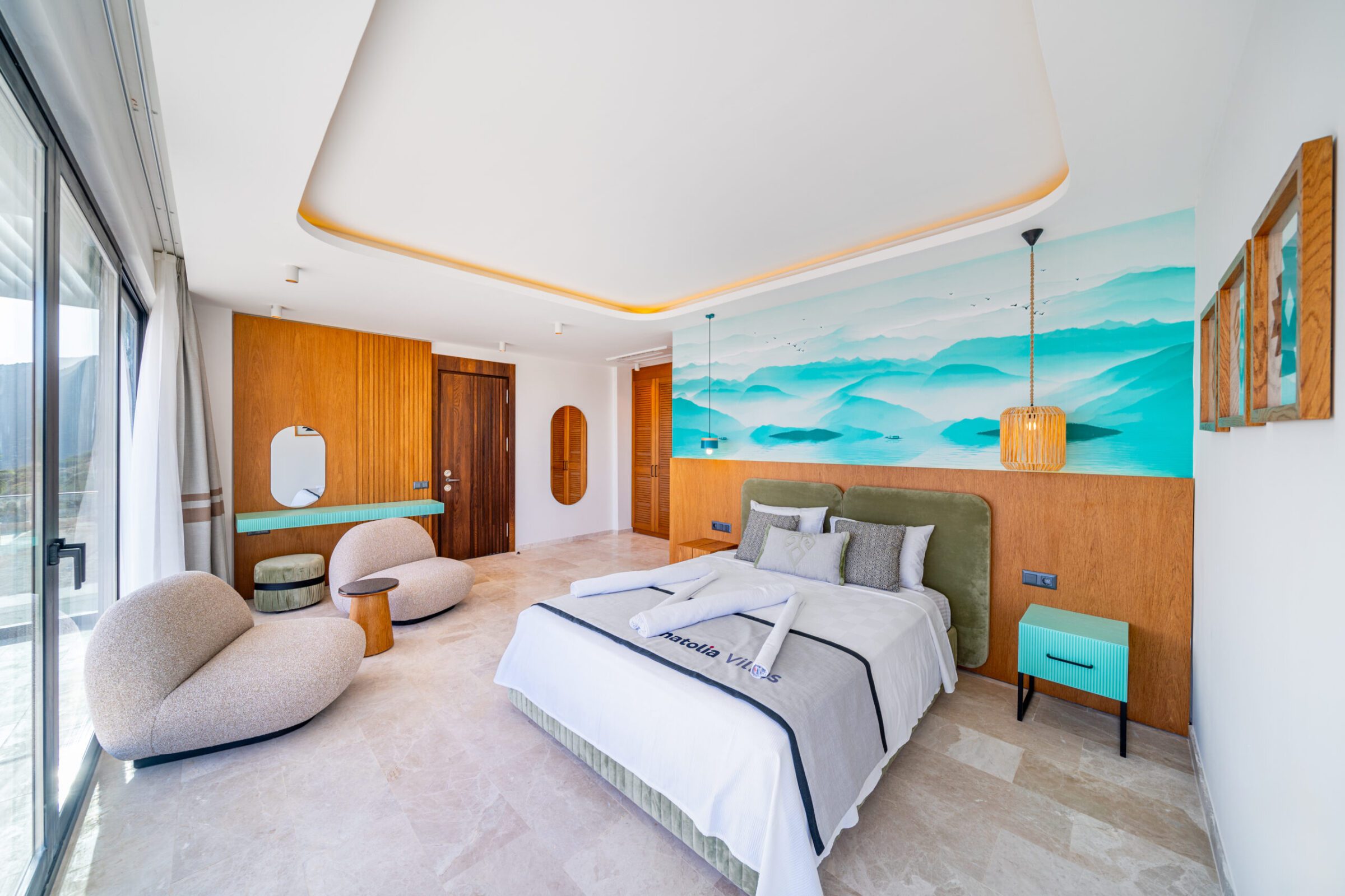 Double bedroom in Villa Anatolia 2, villas to rent in Kalkan, Turkey