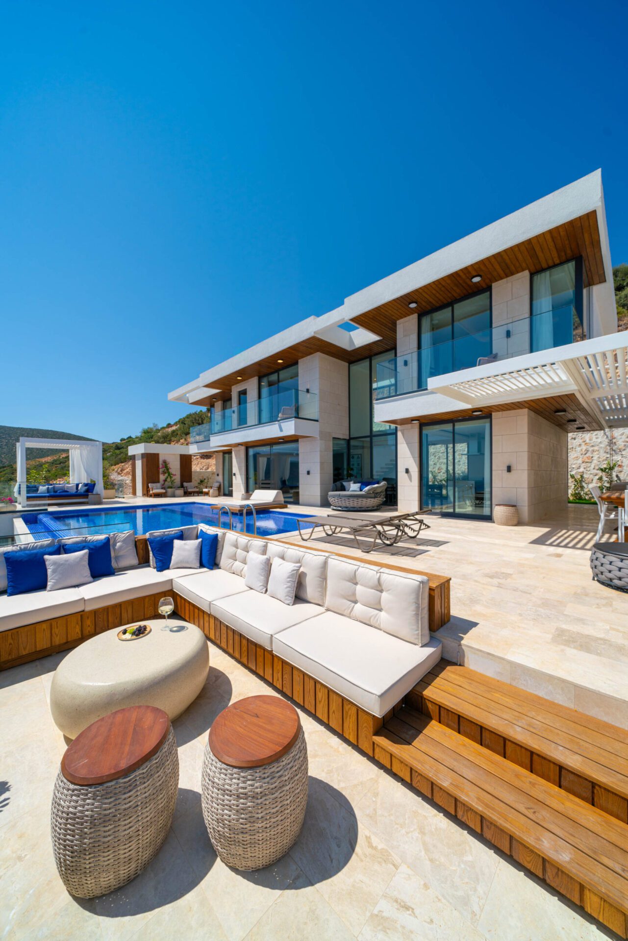 Front view of Villa Anatolia 1, villas to rent in Kalkan, Turkey