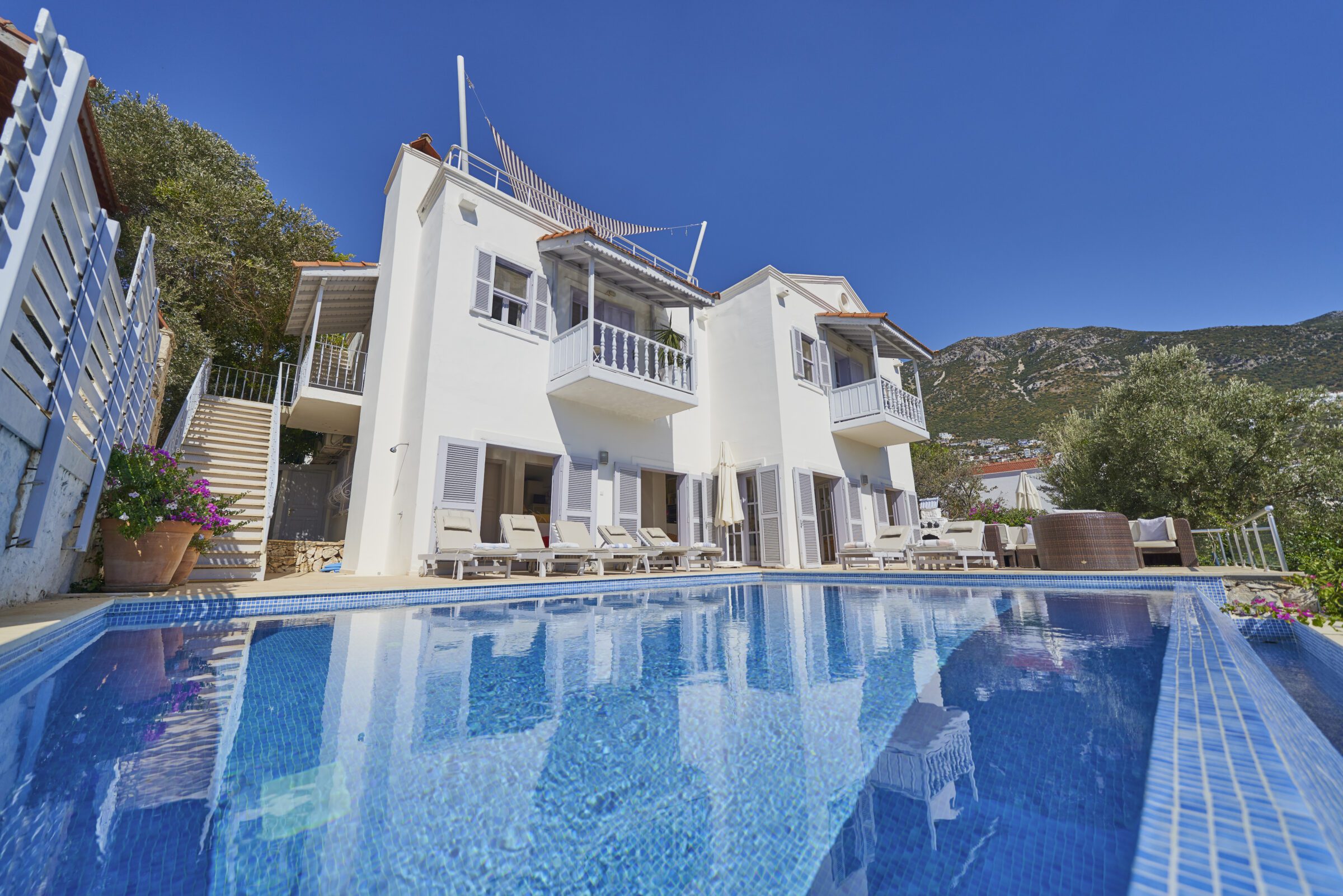 Front view of Villa Serin Ev, holiday villas in Kalkan, Turkey