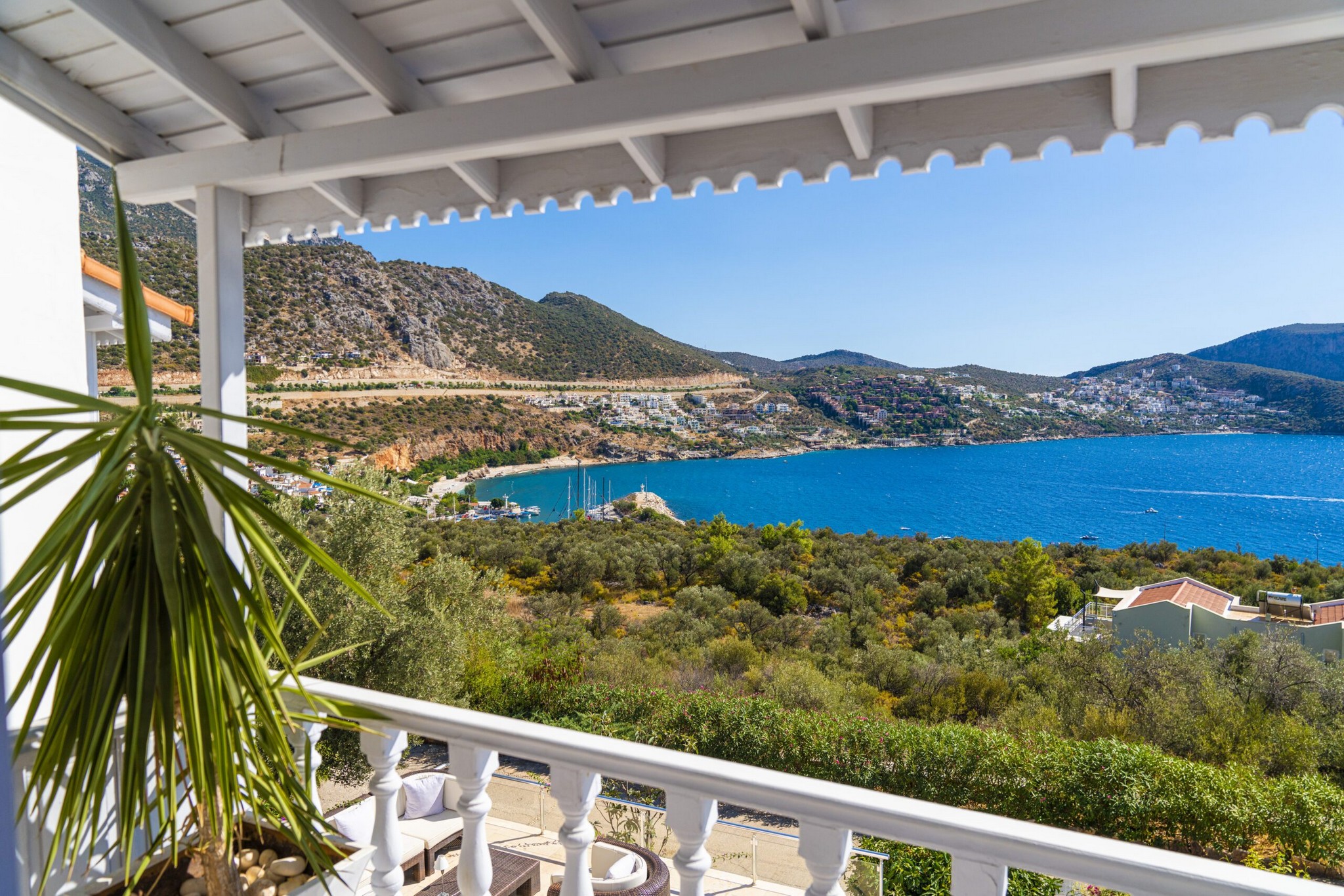View from Villa Serin Ev, holiday villas in Kalkan, Turkey