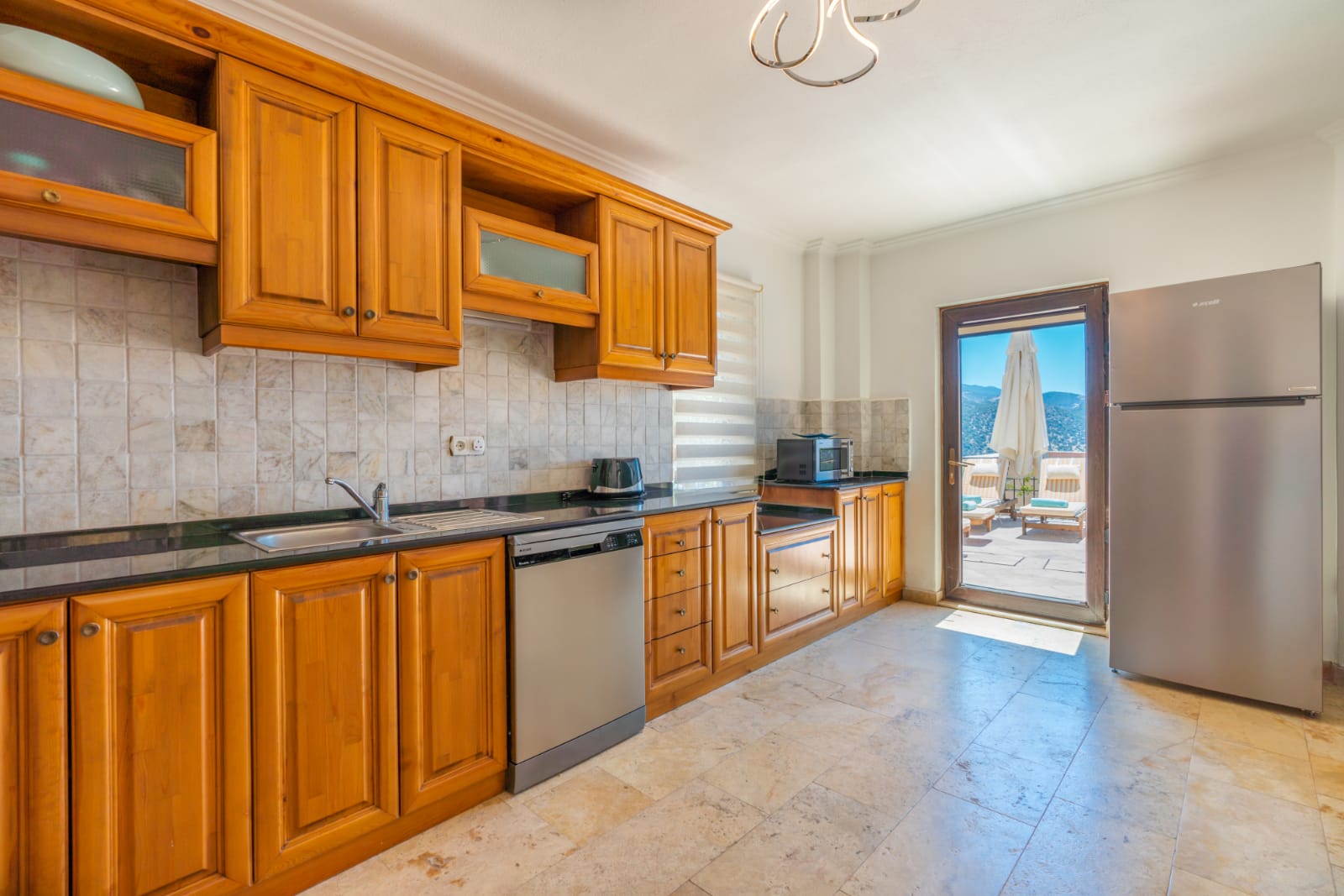 Kitchen of Villa Salice, villa holidays in Kalkan, Turkey