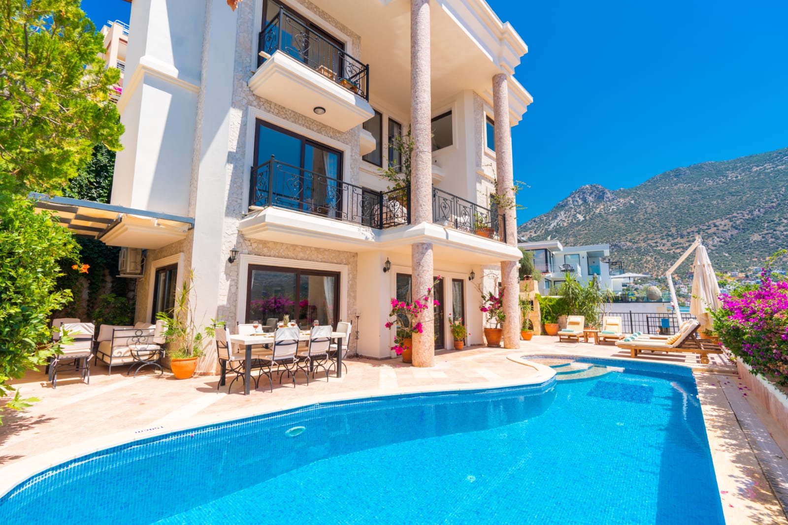 Front view of Villa Salice, villa holidays in Kalkan, Turkey