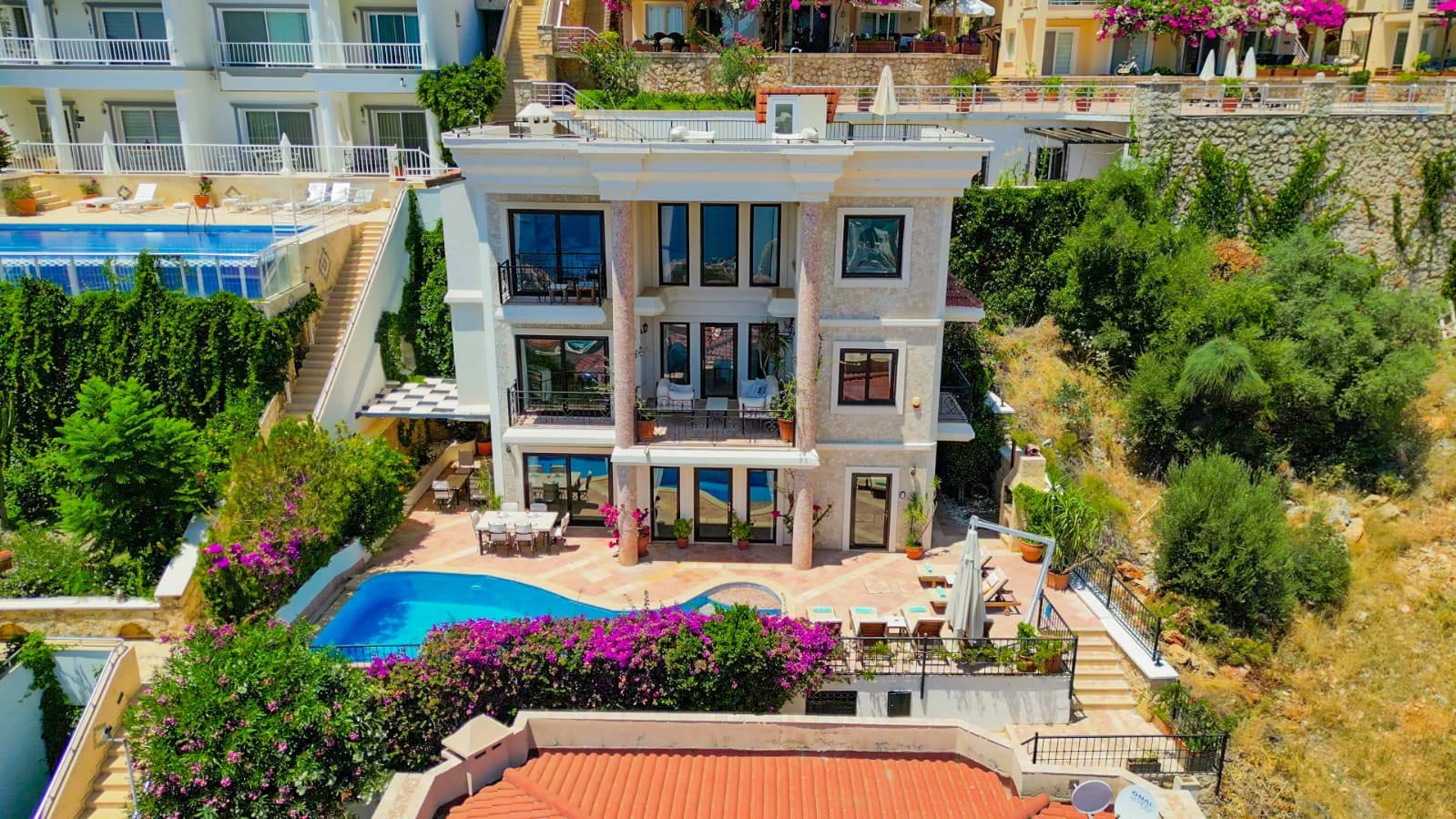 Front view of Villa Salice, villa holidays in Kalkan, Turkey