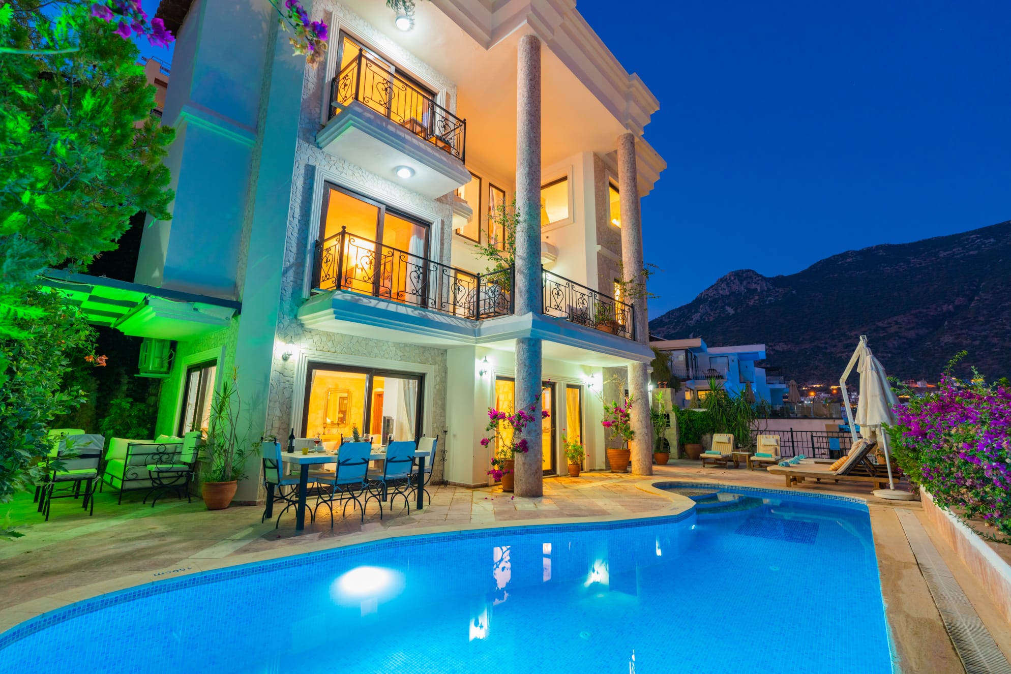 View of Villa Salice, villa holidays in Kalkan, Turkey