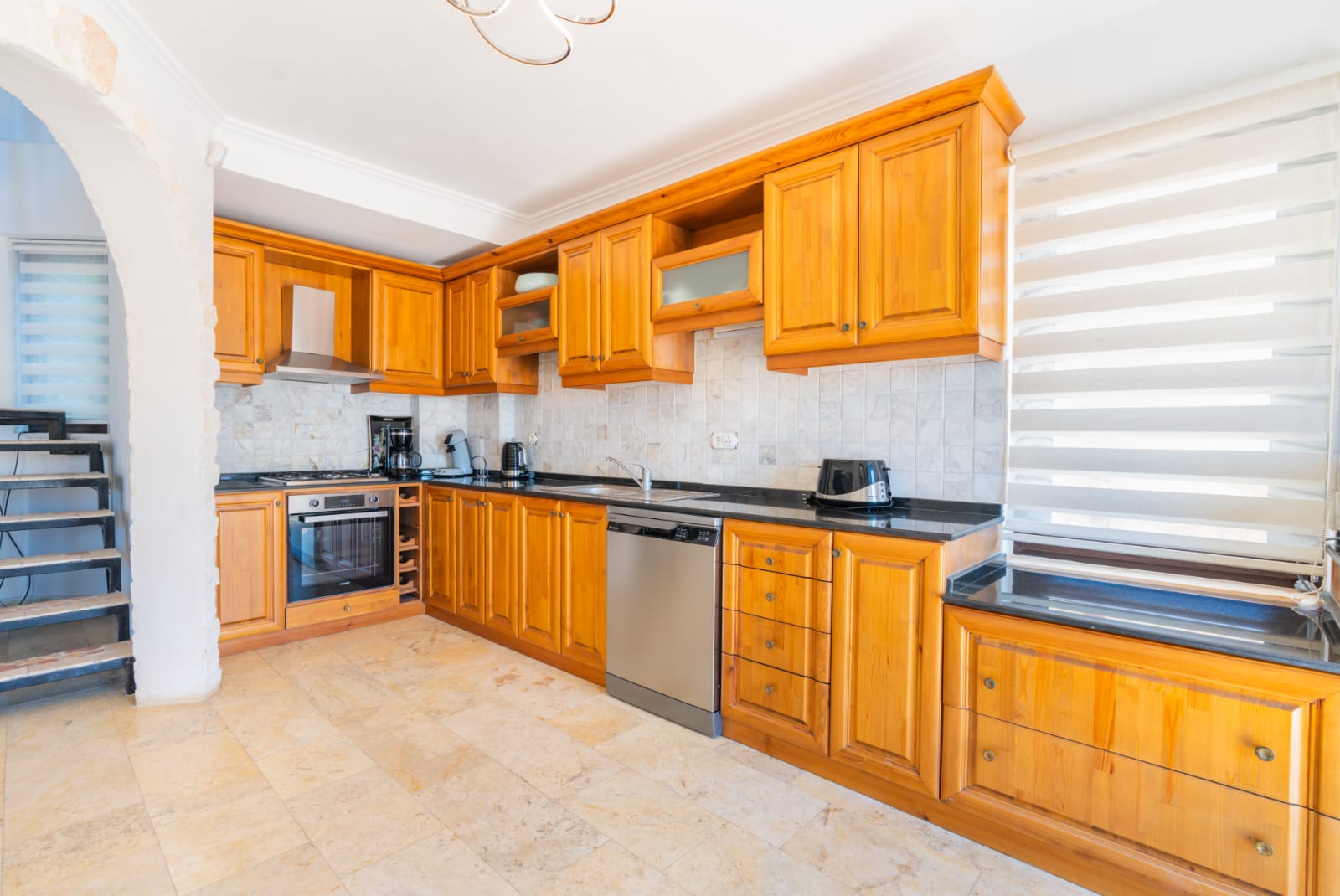Spacious kitchen in Villa Salice, villa holidays in Kalkan, Turkey