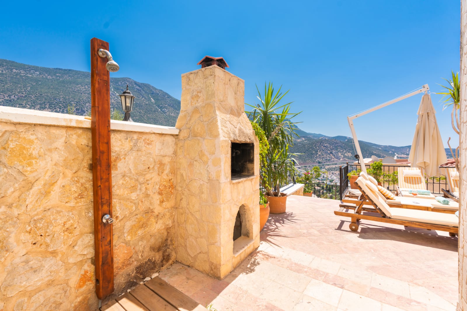 Garden of Villa Salice, villa holidays in Kalkan, Turkey