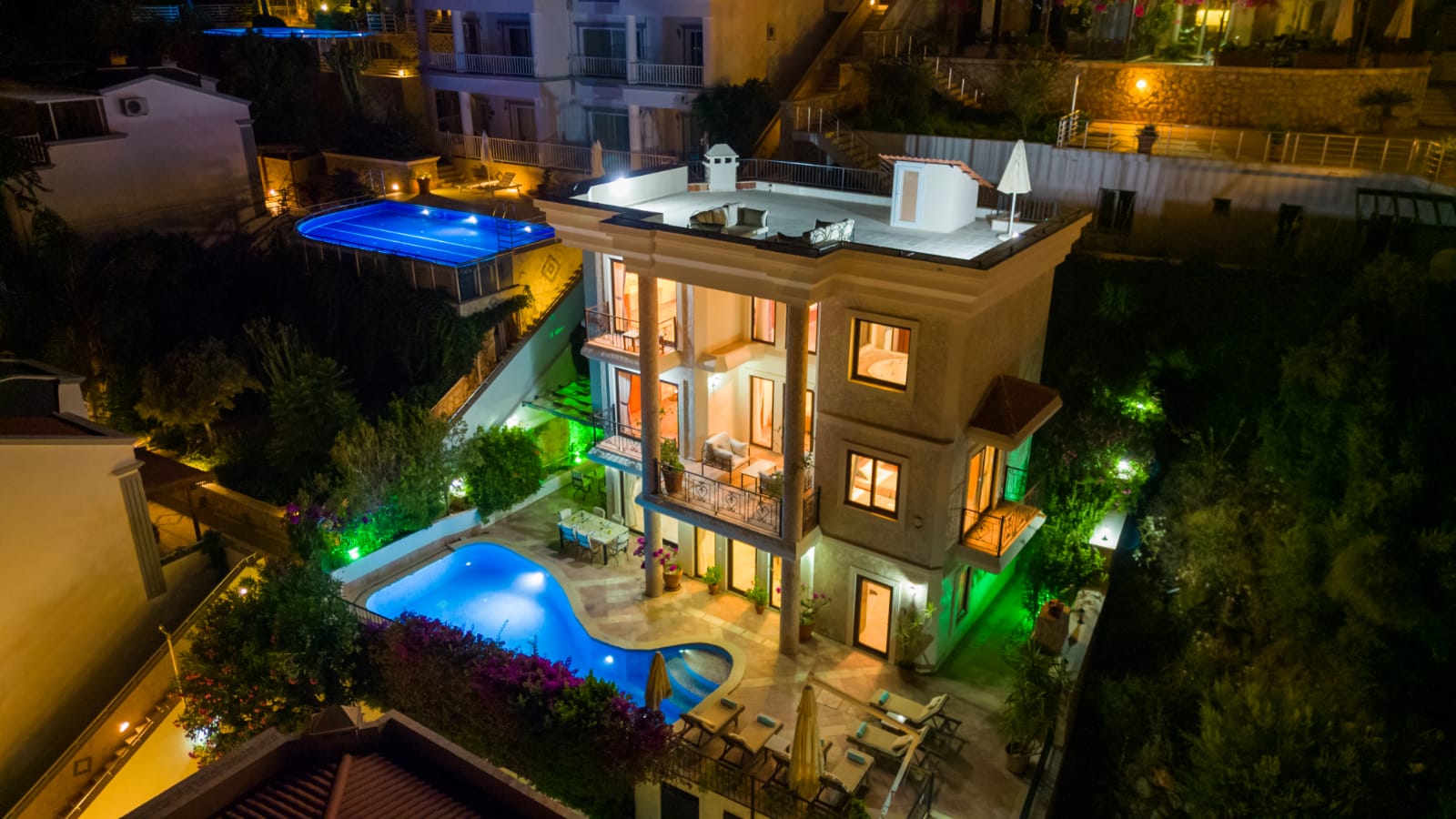 Birdseye view of Villa Salice, villa holidays in Kalkan, Turkey