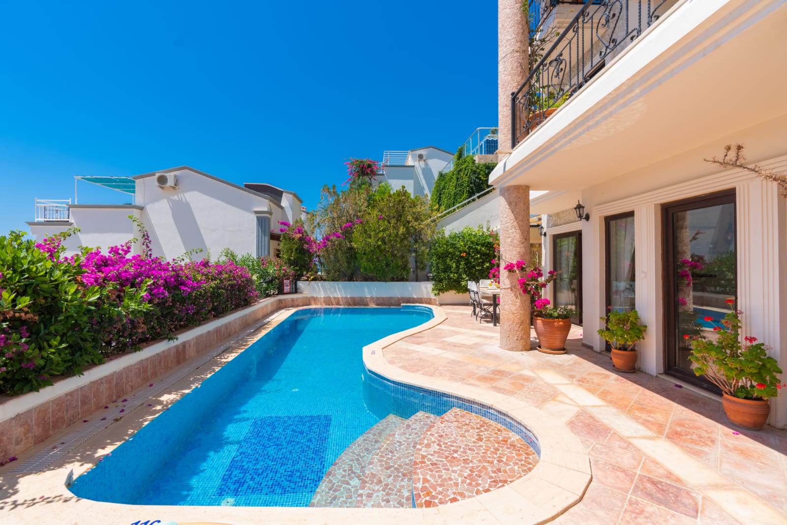 Outdoor pool in Villa Salice, villa holidays in Kalkan, Turkey