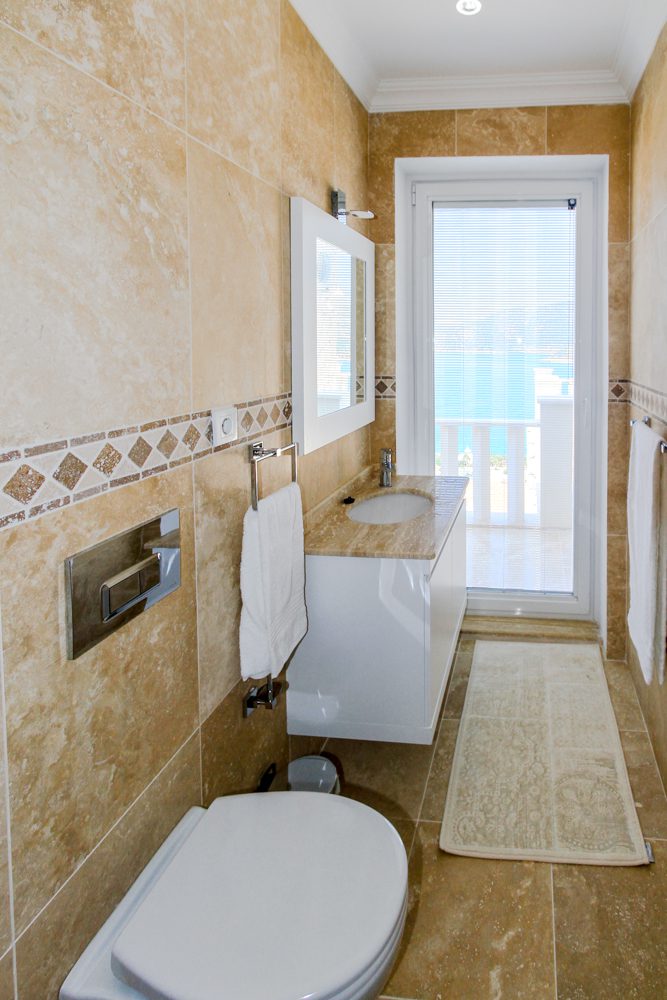 Bathroom in Villa Ketchy, villas to rent in Kalkan, Turkey