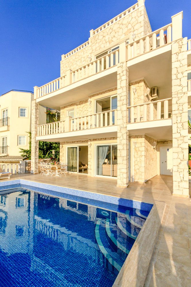 Front view of Villa Ketchy, villas to rent in Kalkan, Turkey