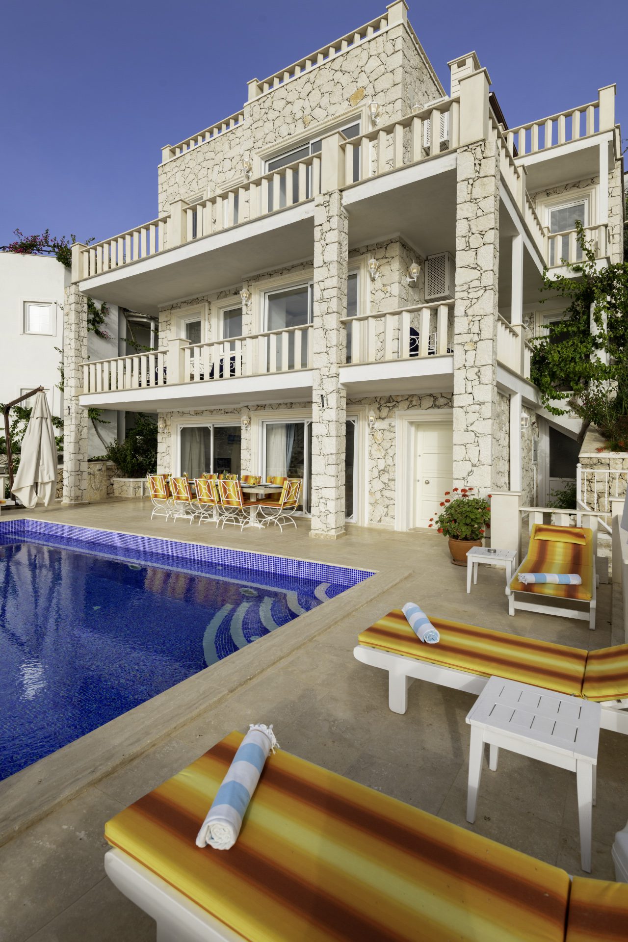 Front view of Villa Ketchy, villas to rent in Kalkan, Turkey
