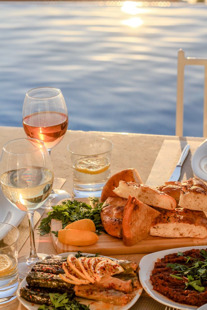 Outdoor dining area at Villa Ketchy, villas to rent in Kalkan, Turkey