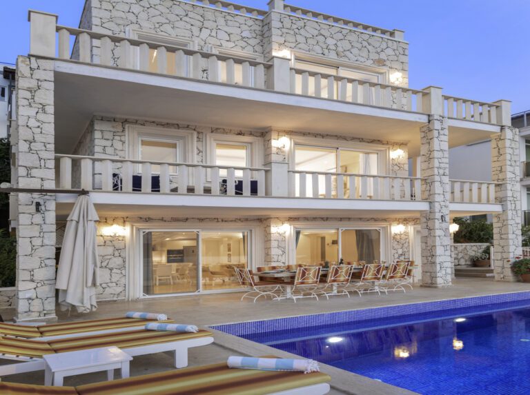 Front view of Villa Ketchy, villas to rent in Kalkan, Turkey