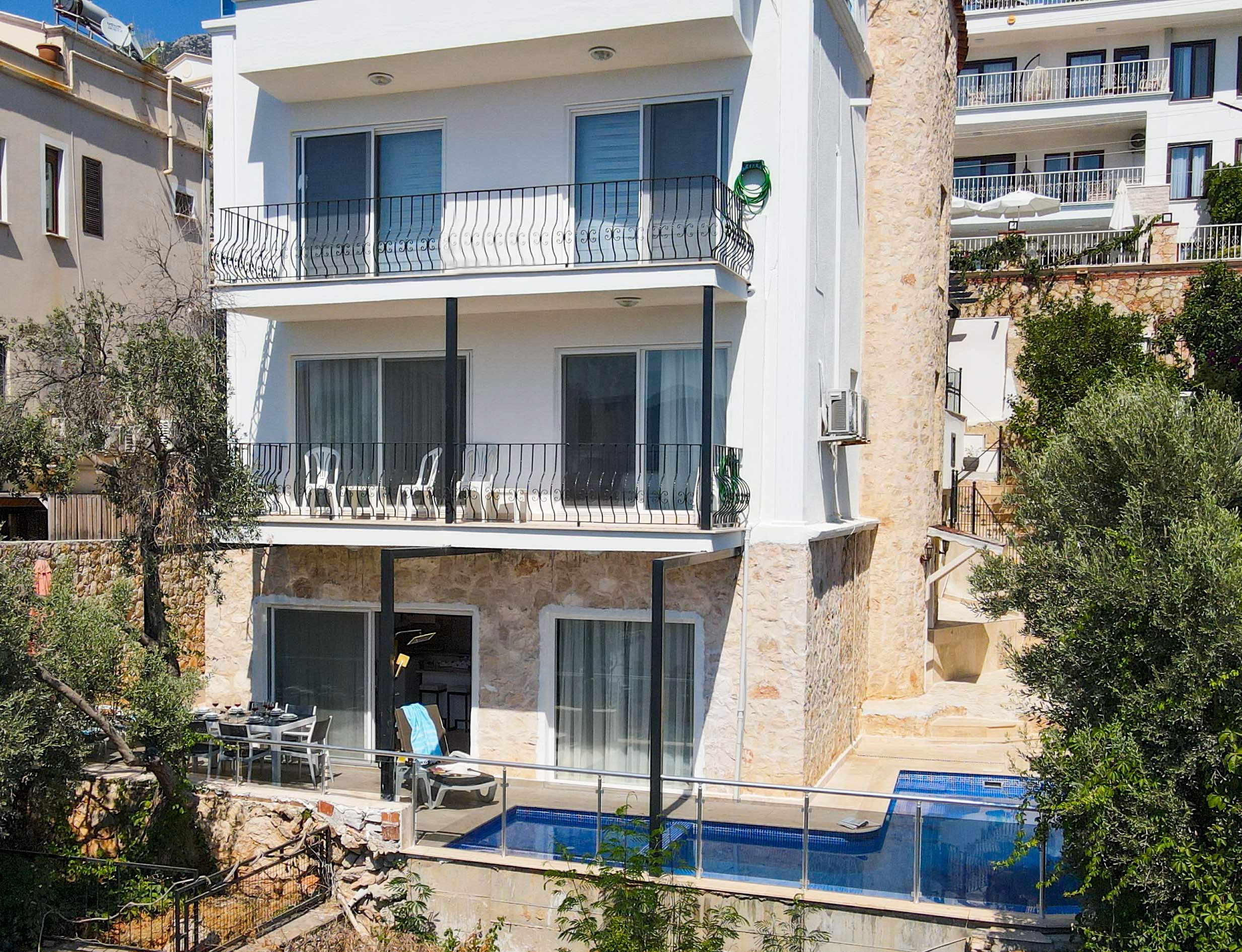 Front view of Villa Happy, villa holiday in Kalkan, Turkey