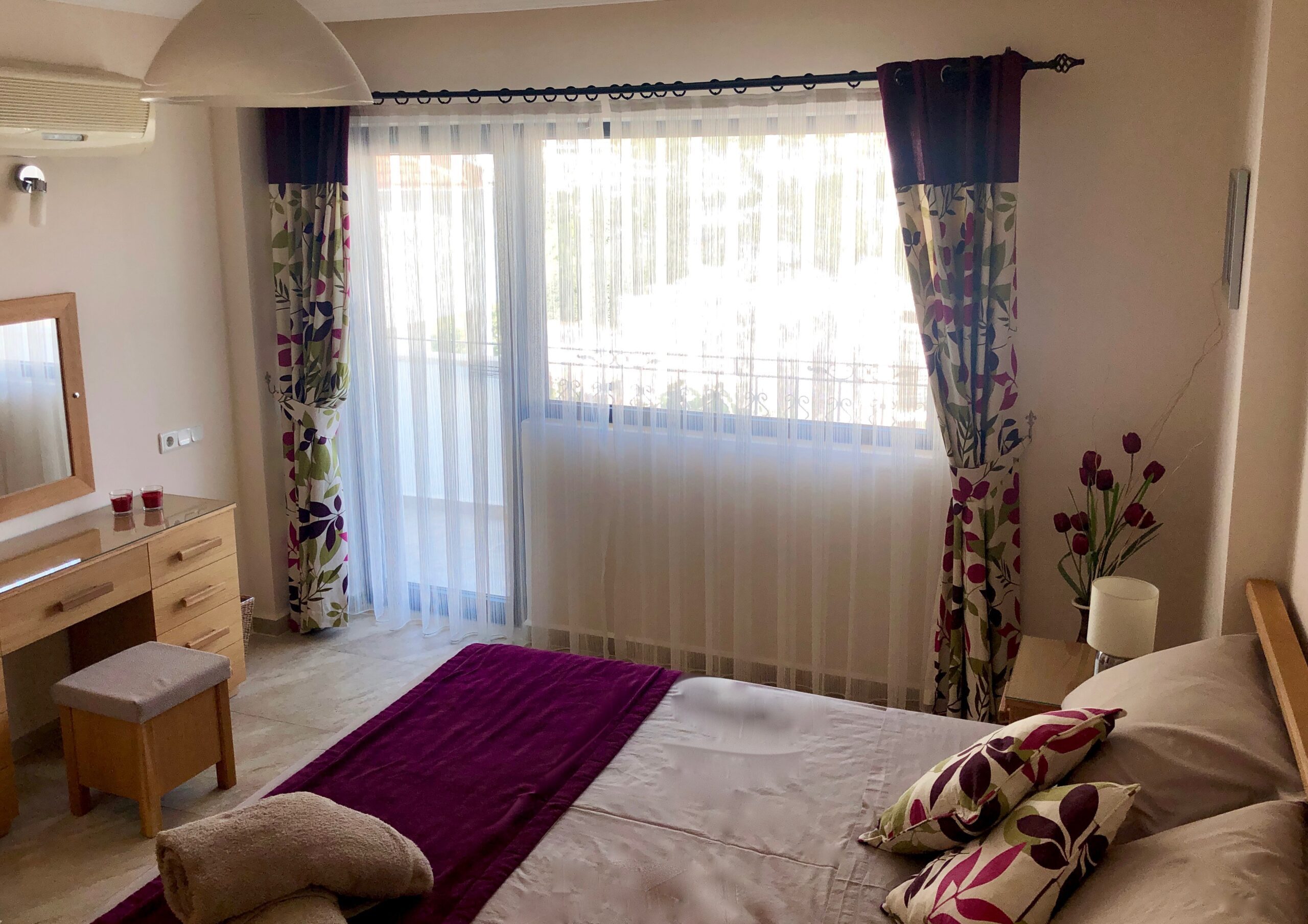 Double bedroom in Villa Kirmizi Lale, holiday villas in Kalkan, Turkey