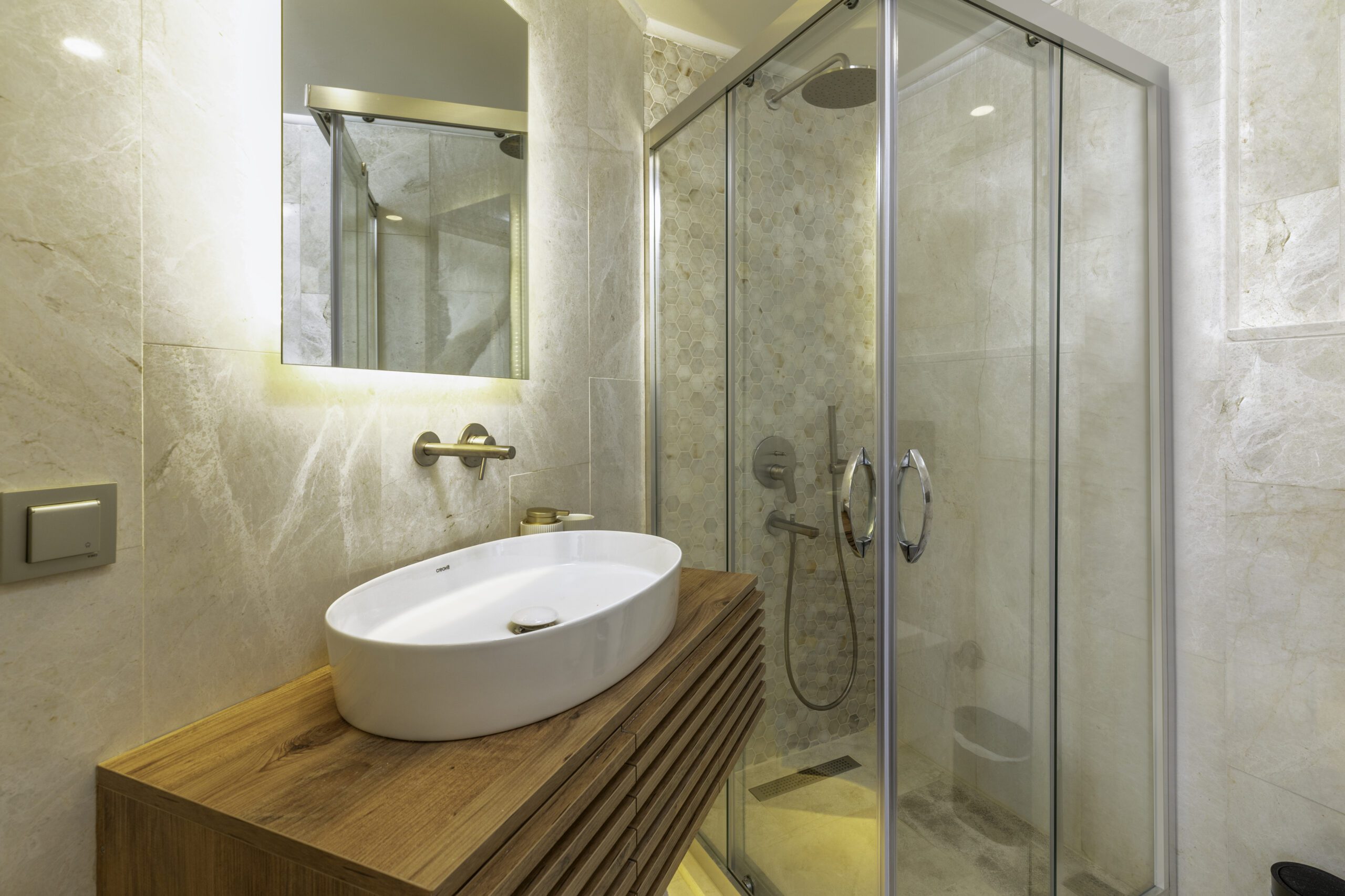 Bathroom in Villa Bahce, villas to rent in Kalkan, Turkey