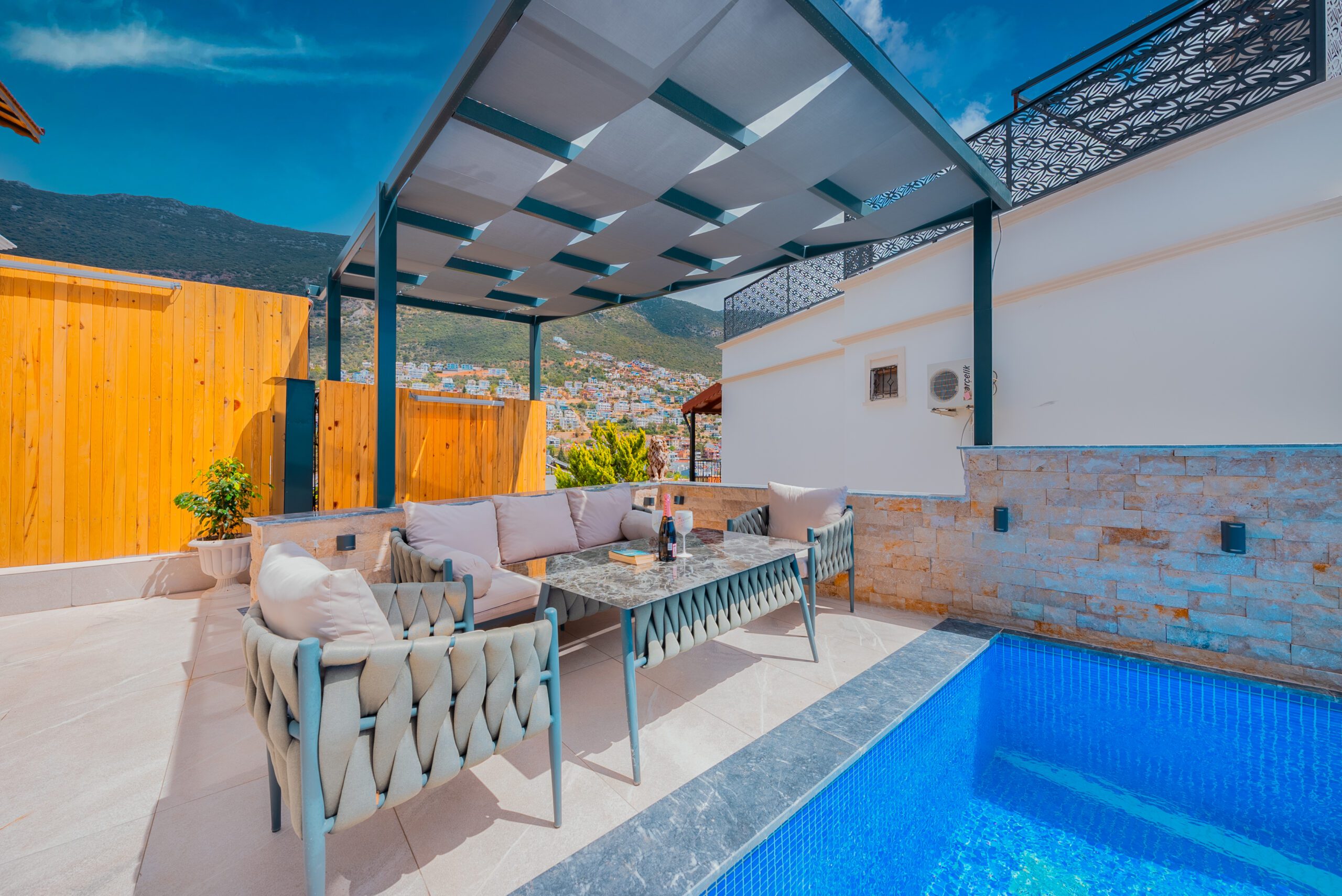 Garden lounge at Villa Tekin, villa holidays in Kalkan, Turkey