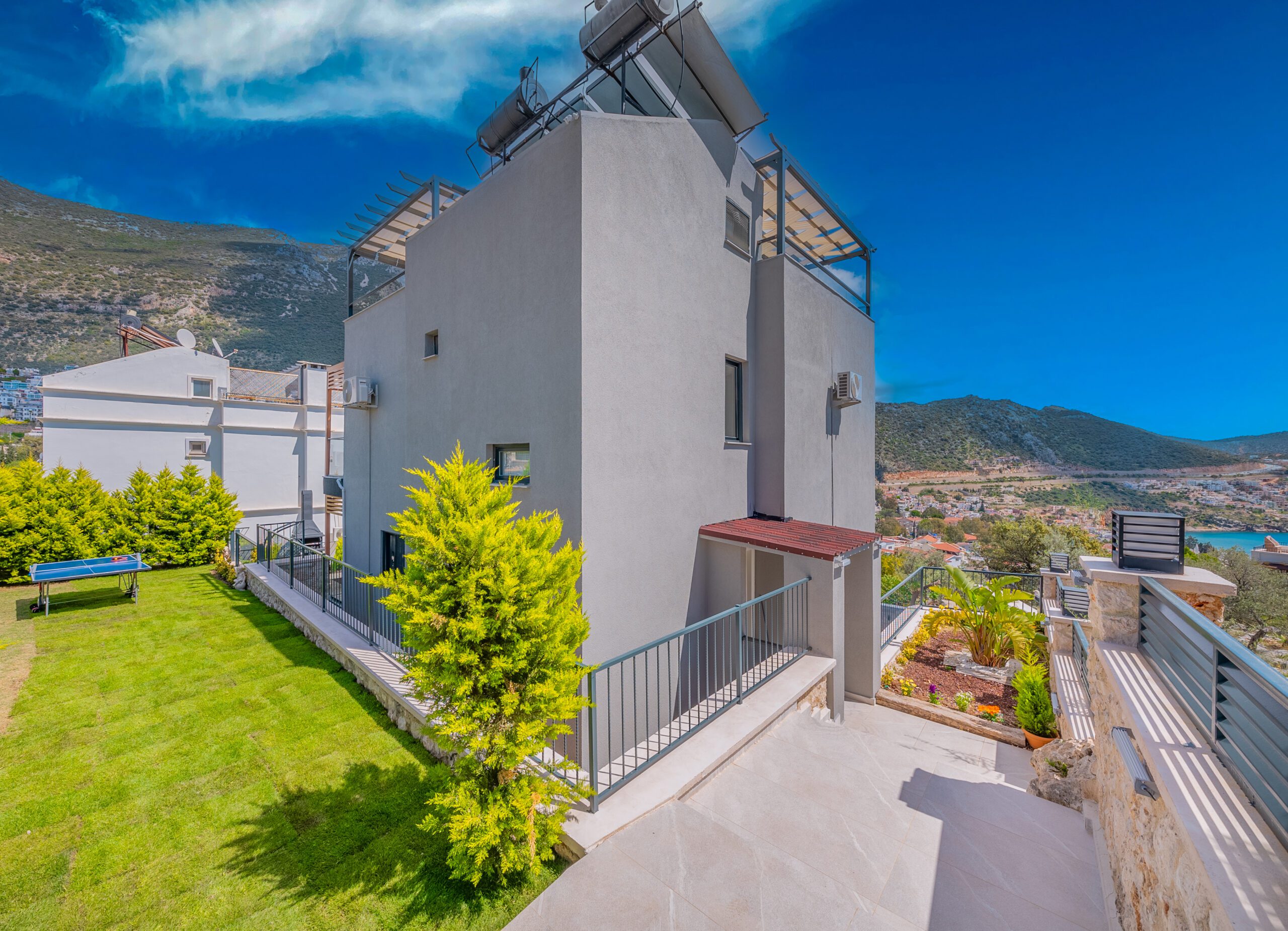 Side view of Villa Tekin, villa holidays in Kalkan, Turkey