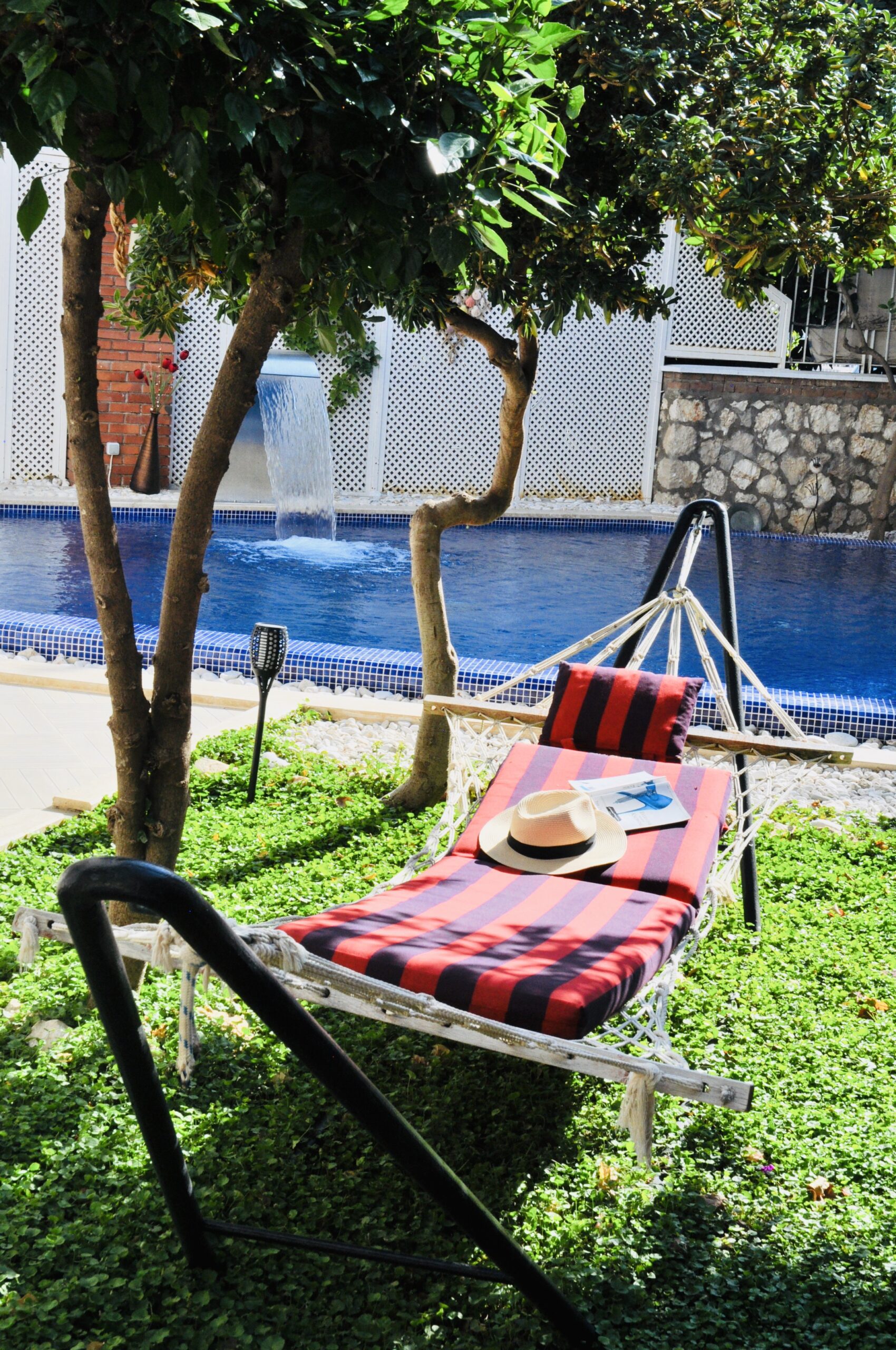 Outdoor pool in Villa Kirmizi Lale, holiday villas in Kalkan, Turkey