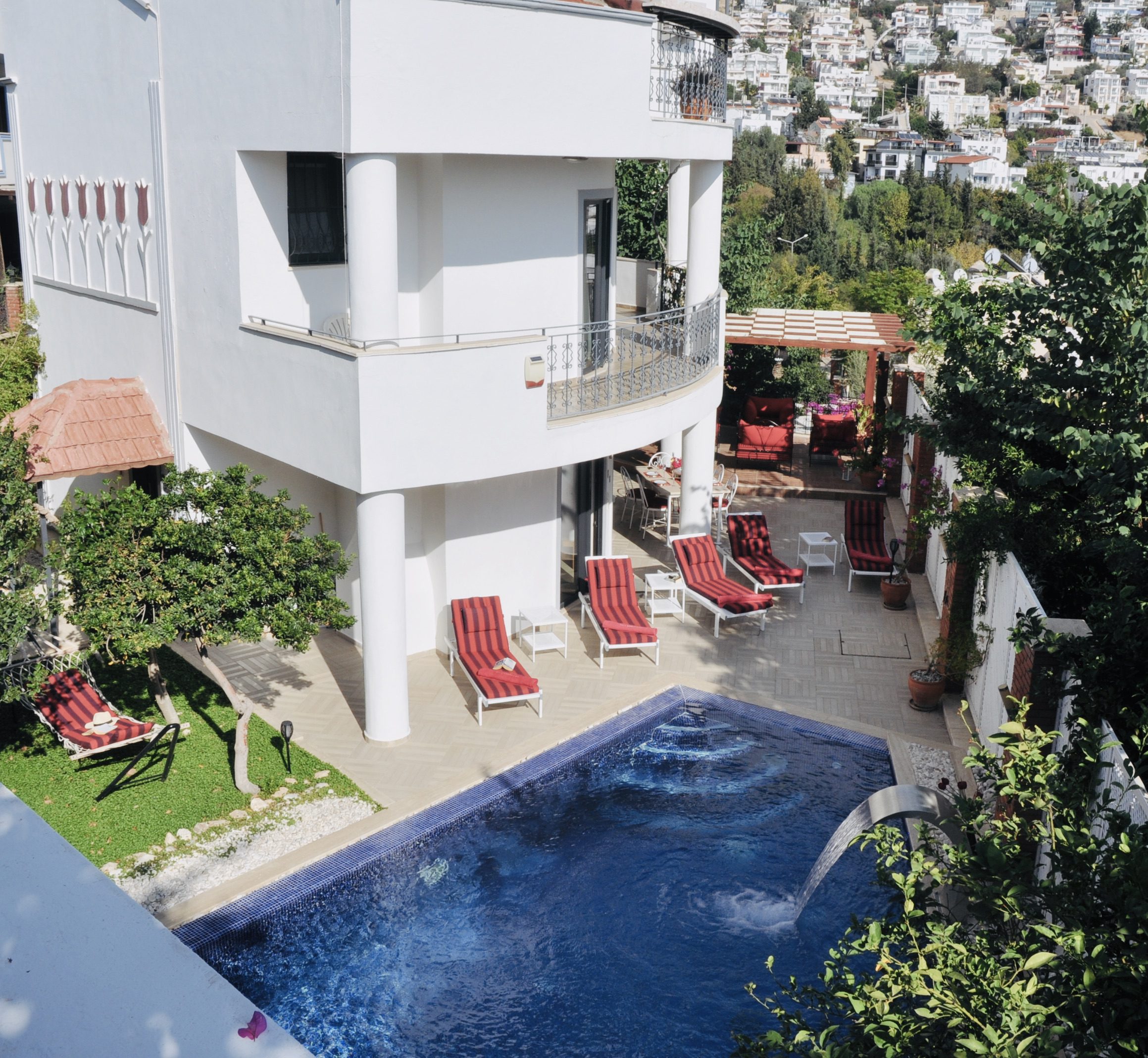 Garden of Villa Kirmizi Lale, holiday villas in Kalkan, Turkey