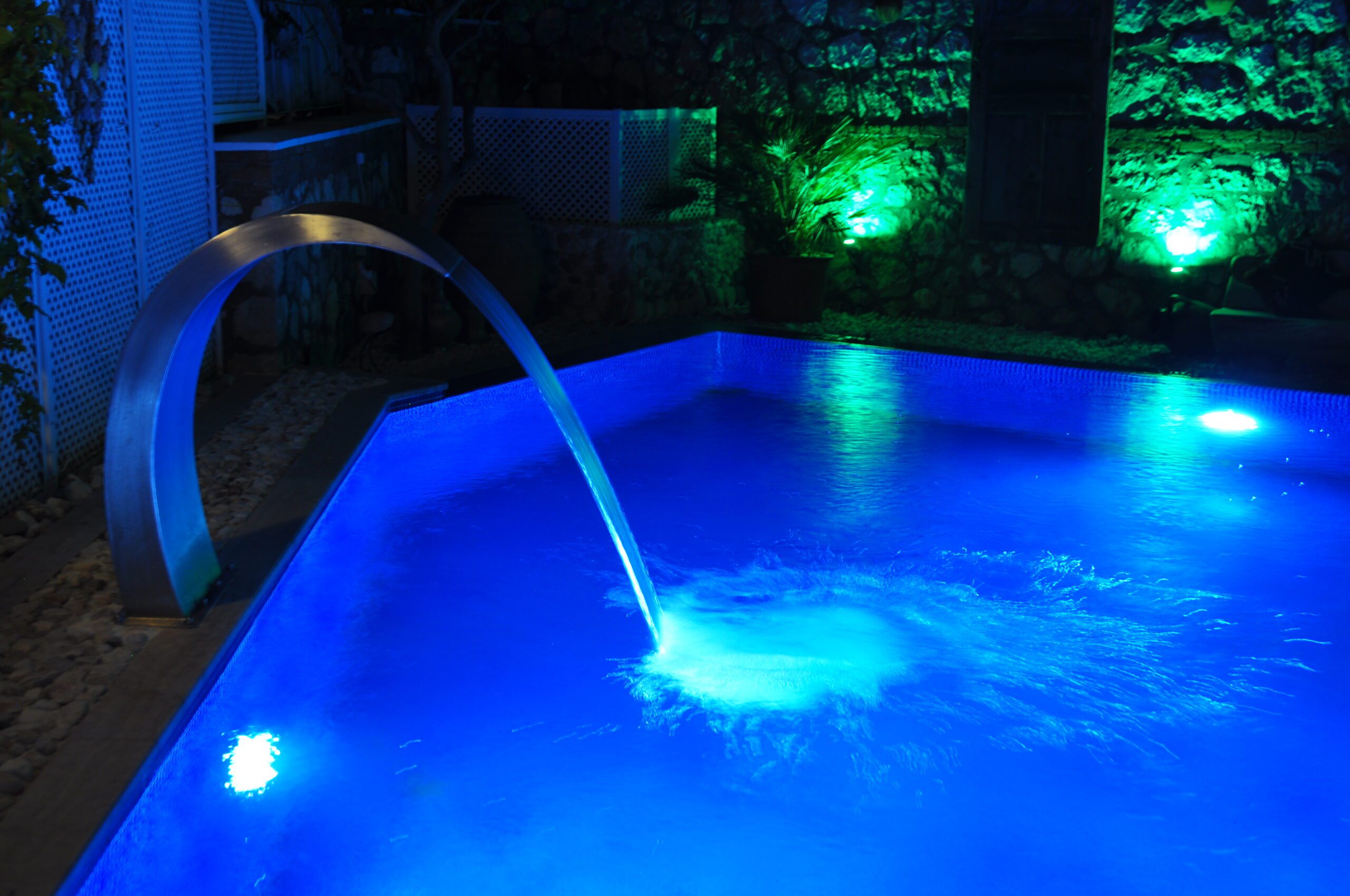 Outdoor pool in Villa Kirmizi Lale, holiday villas in Kalkan, Turkey
