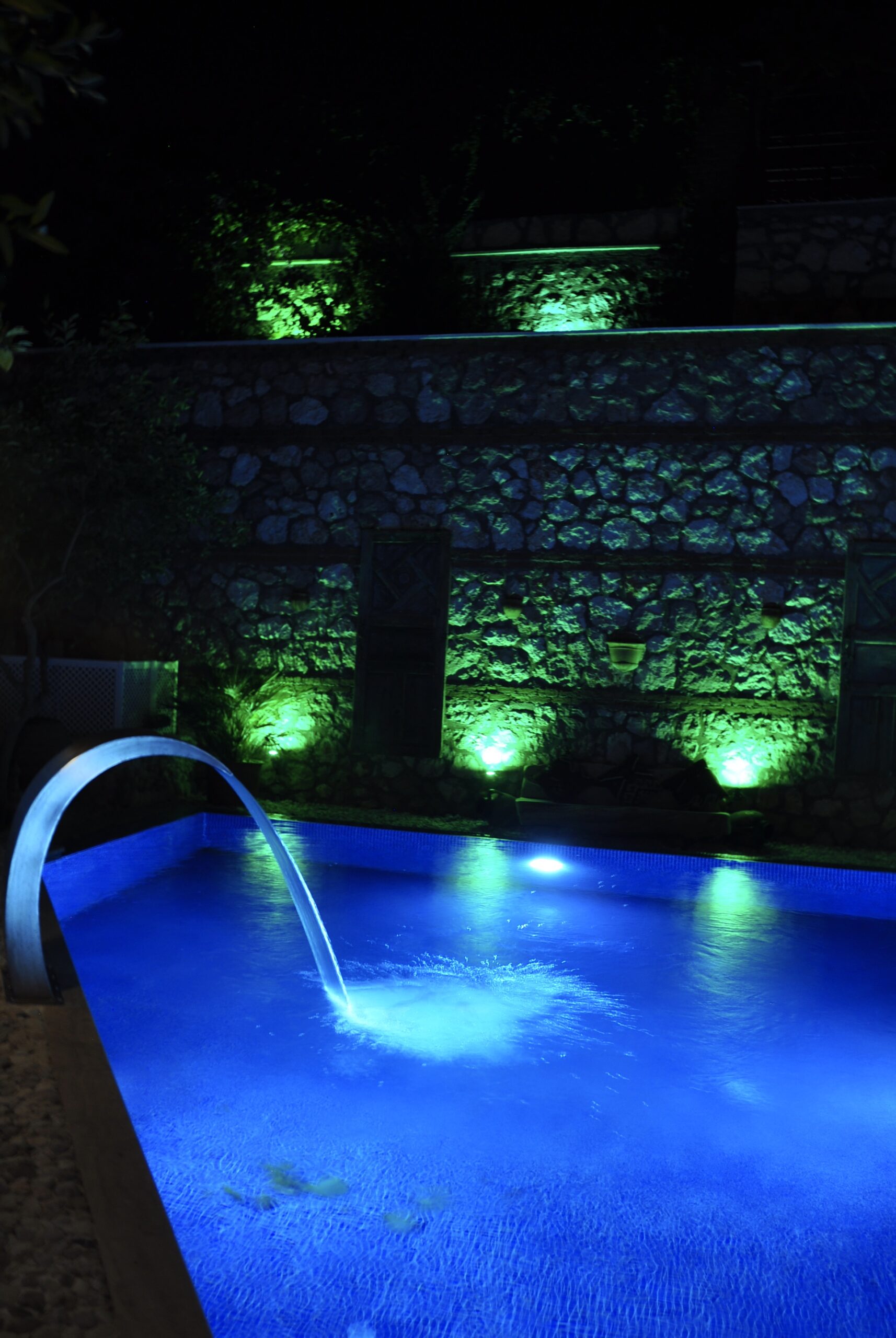 Outdoor pool in Villa Kirmizi Lale, holiday villas in Kalkan, Turkey