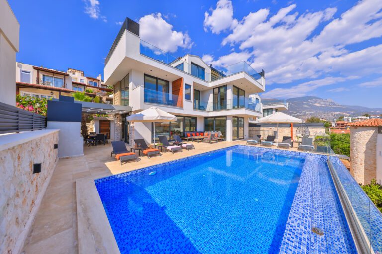 Front view of Villa Sura, holiday villas to rent in Kalkan, Turkey