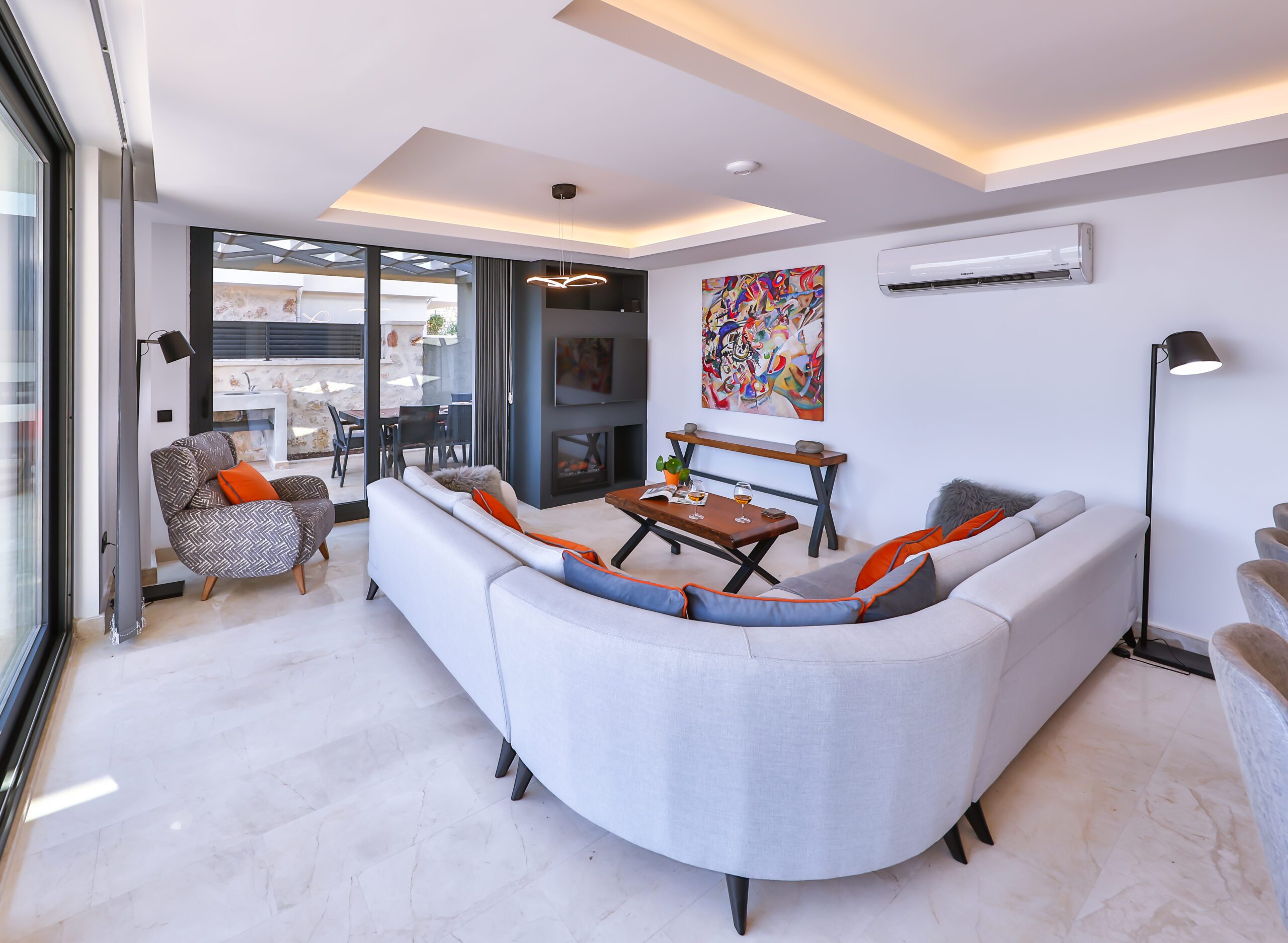 Lounge at Villa Sura, holiday villas to rent in Kalkan, Turkey