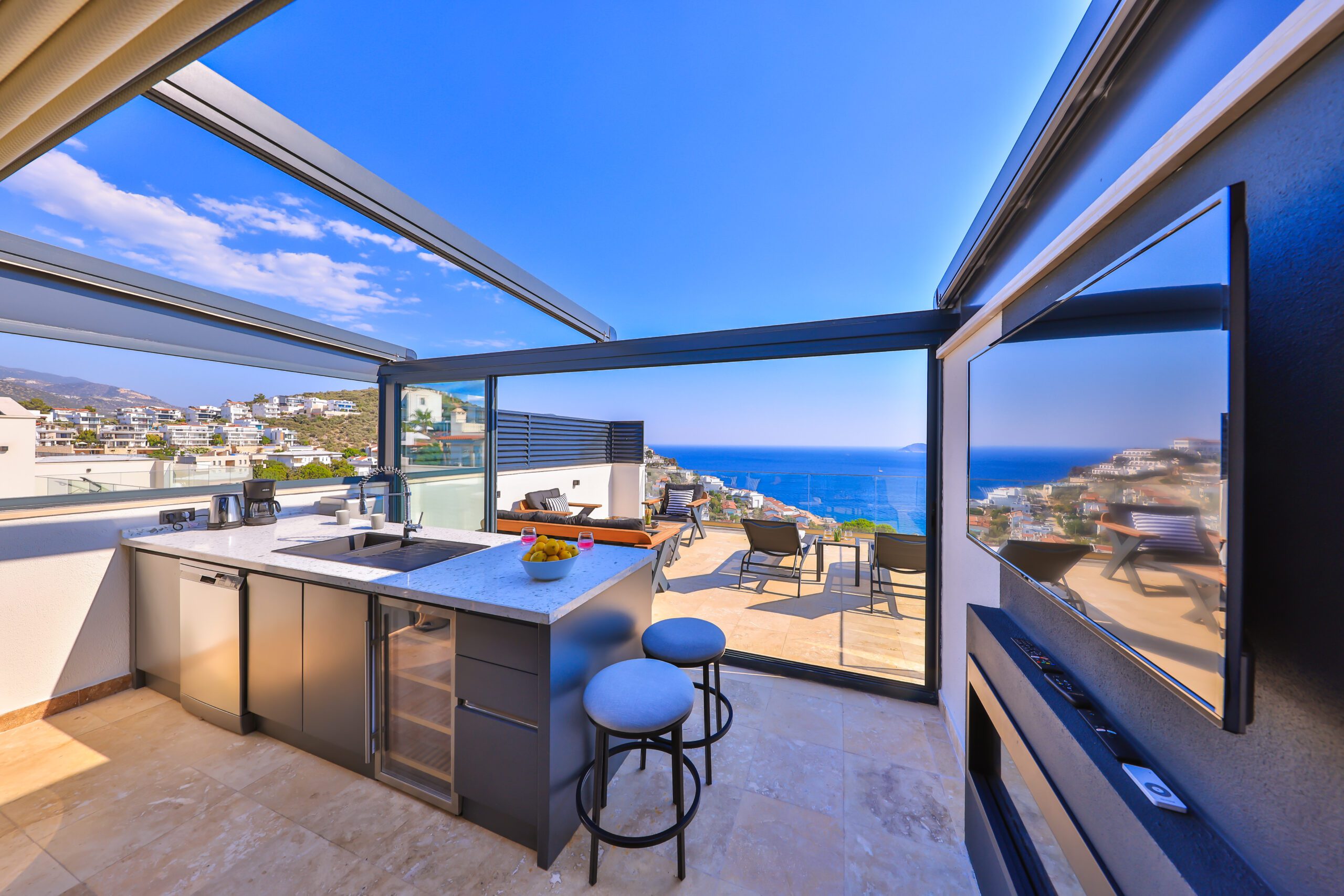 Kitchen in Villa Sura, holiday villas to rent in Kalkan, Turkey