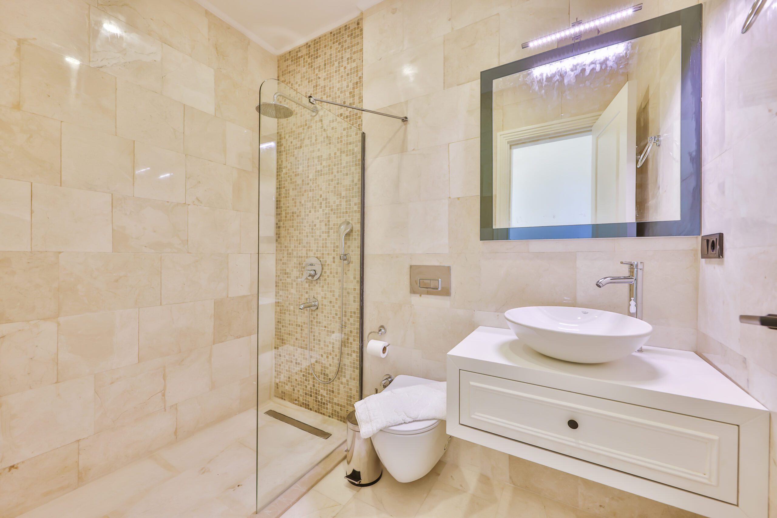 Bathroom in Villa Sura, holiday villas to rent in Kalkan, Turkey