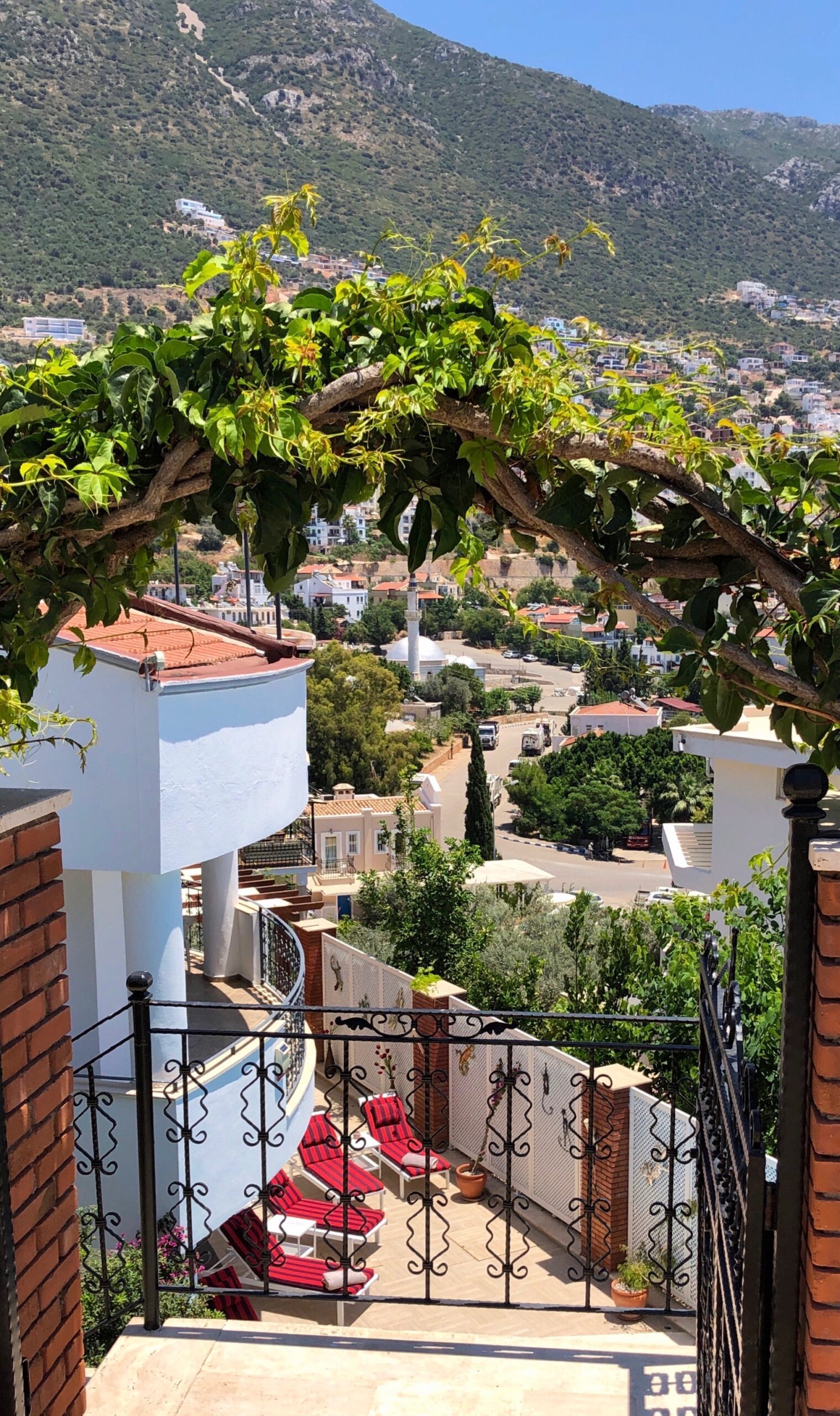 View from Villa Kirmizi Lale, holiday villas in Kalkan, Turkey