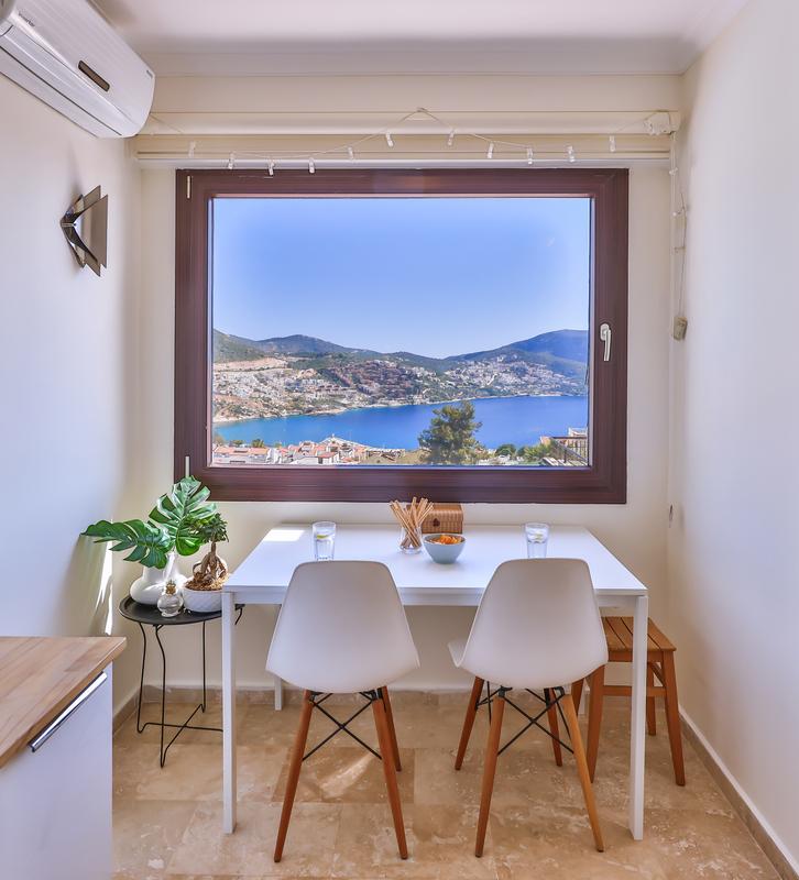 Dining area in Amore Apartment, holidays in Kalkan, Turkey