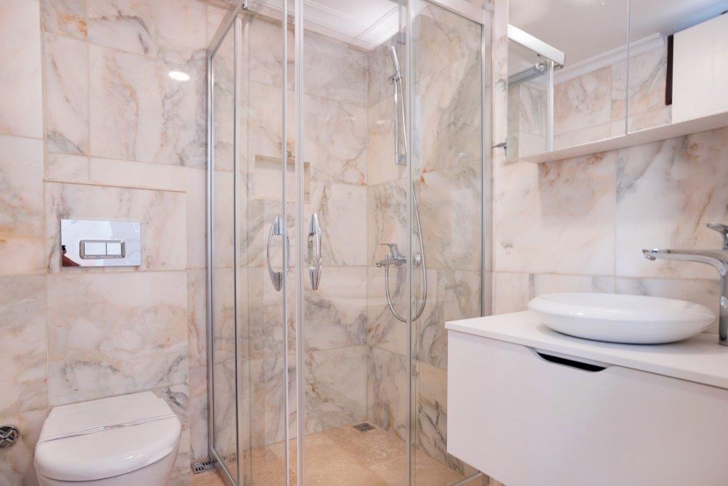 Bathroom in Amore Apartment, holidays in Kalkan, Turkey