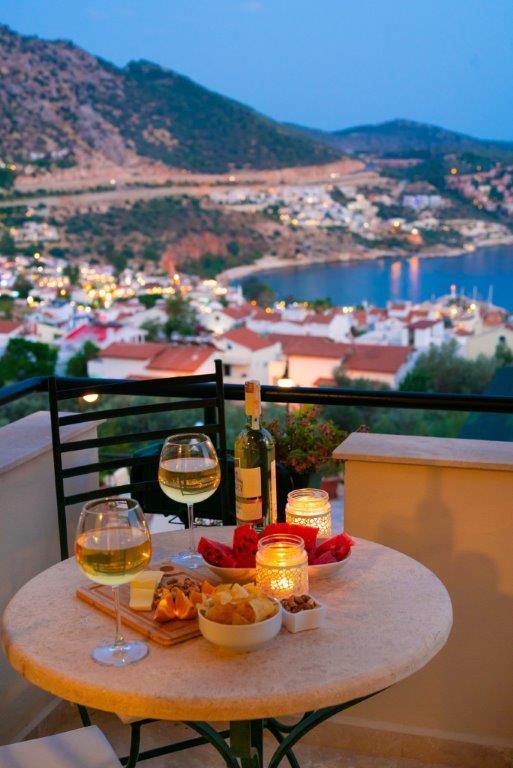 View from Amore Apartment, holidays in Kalkan, Turkey