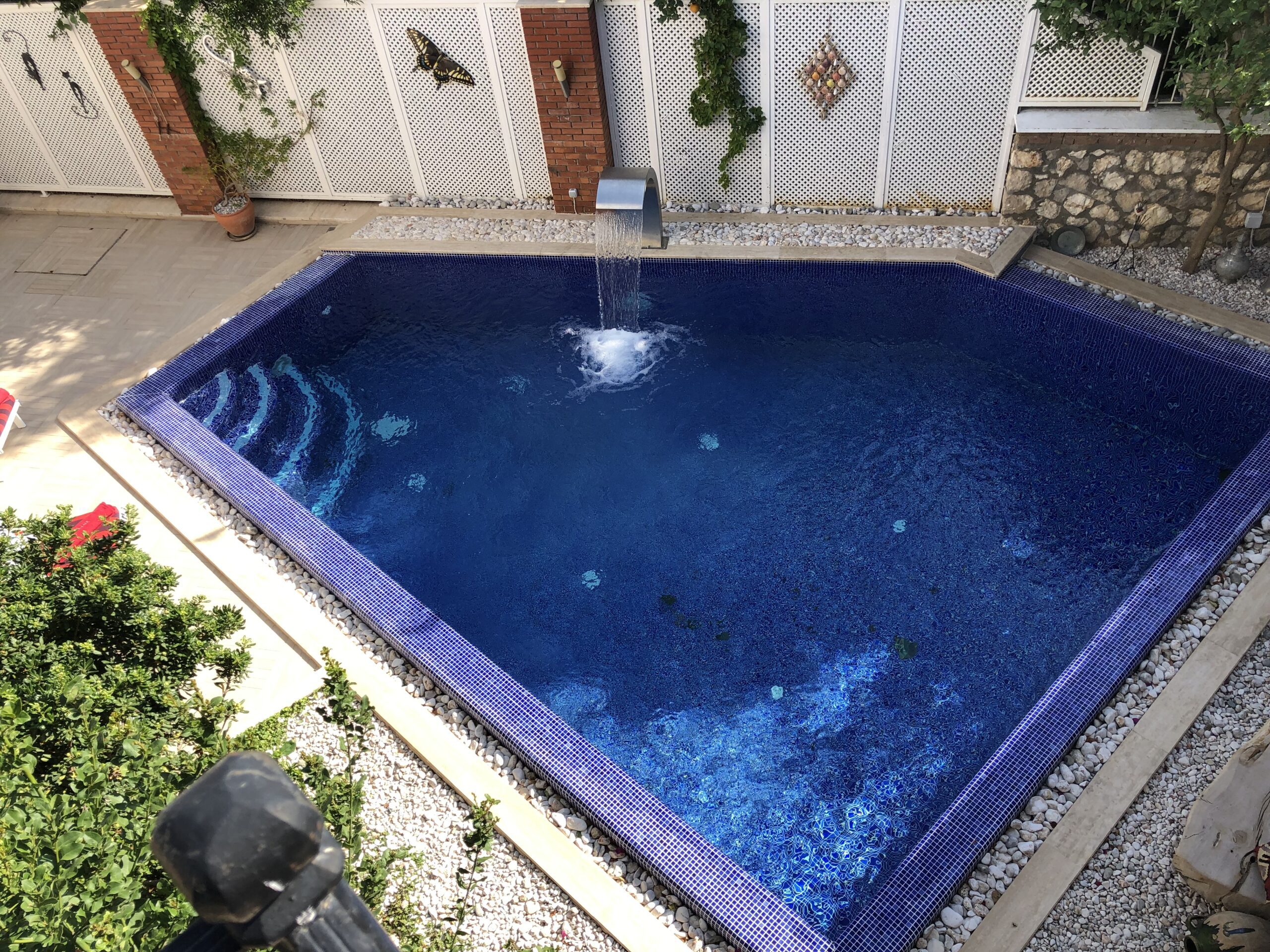 Outdoor pool in Villa Kirmizi Lale, holiday villas in Kalkan, Turkey
