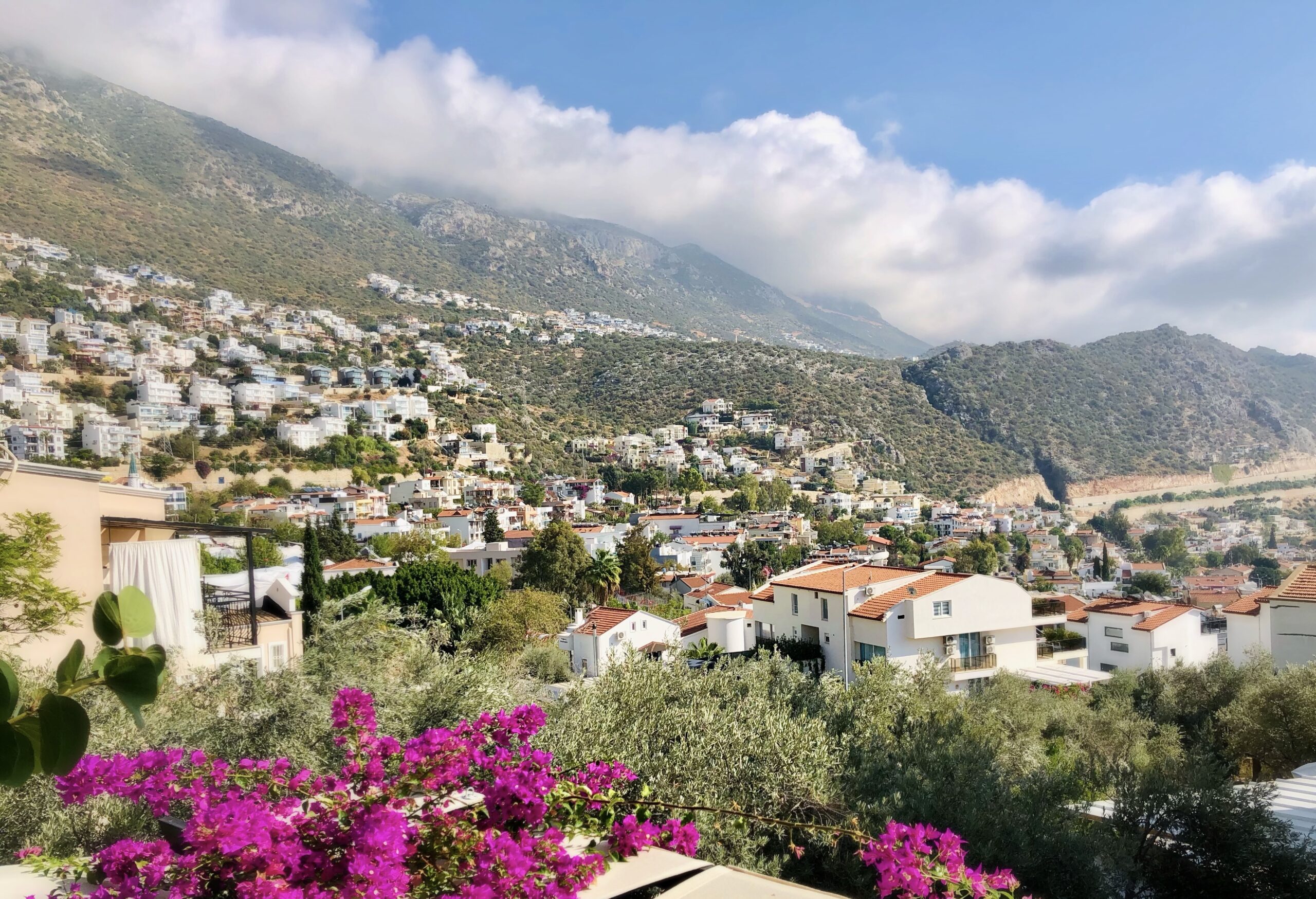 View from Villa Kirmizi Lale, holiday villas in Kalkan, Turkey