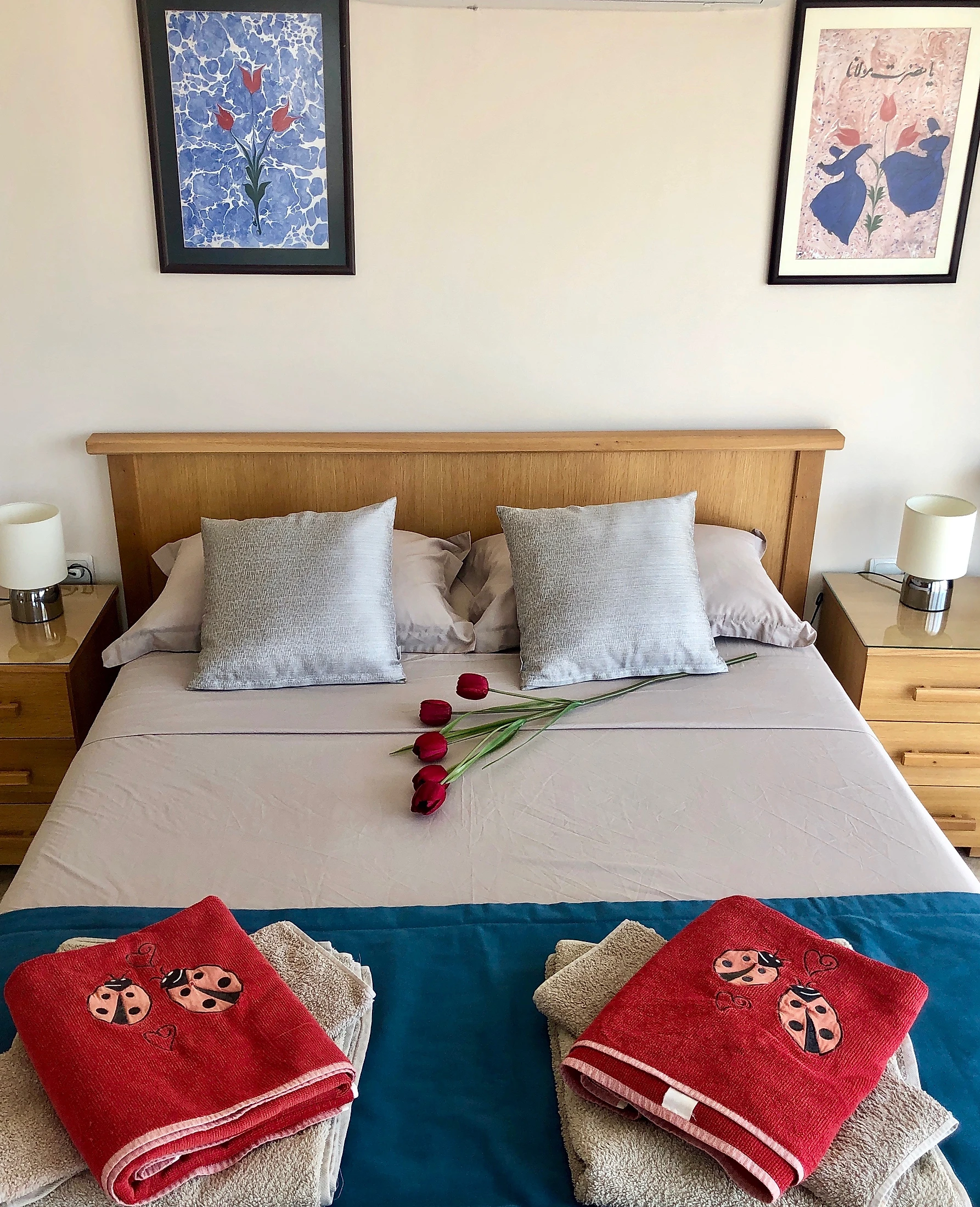 Double bedroom in Villa Kirmizi Lale, holiday villas in Kalkan, Turkey