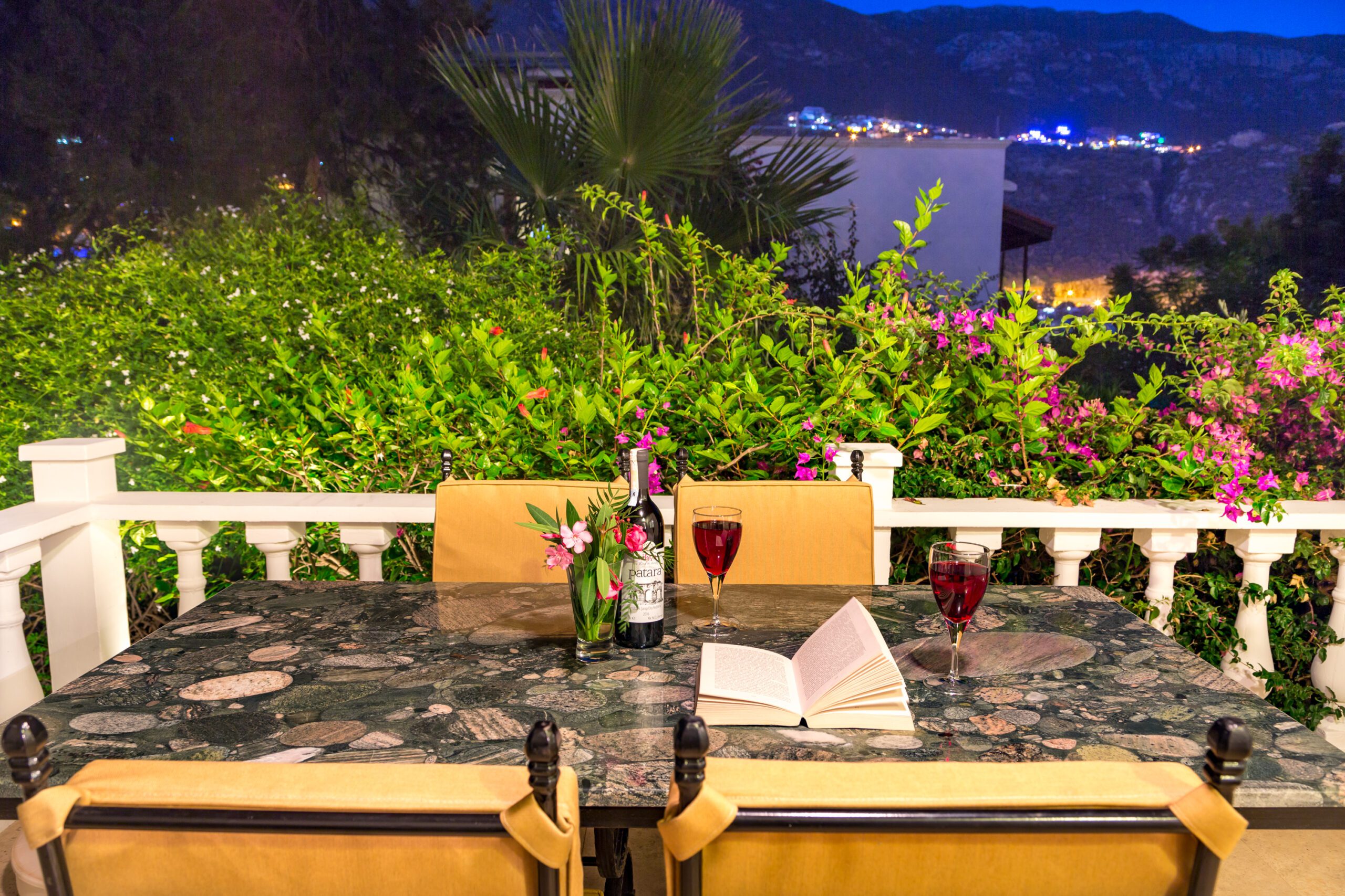 Garden of Villa Amelia, villas to rent in Kalkan, Turkey