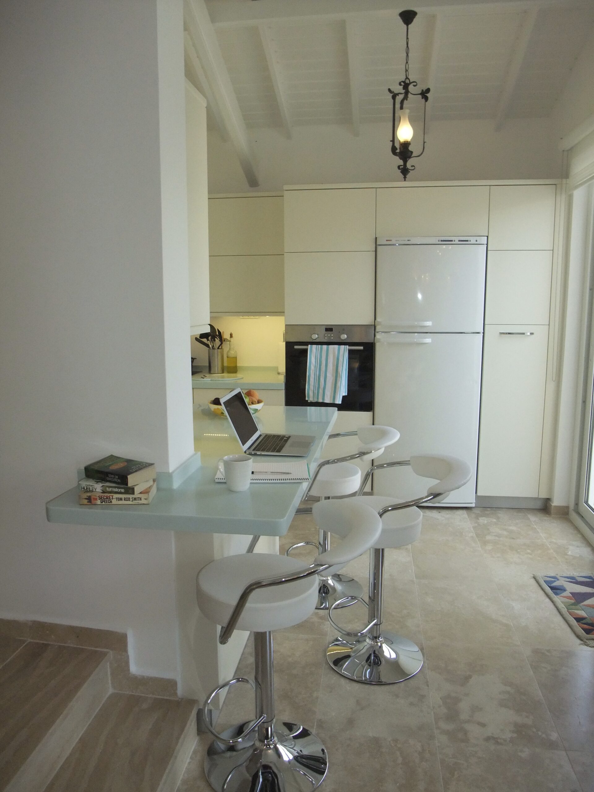 Kitchen with breakfast bar in Villa Amelia, villas to rent in Kalkan, Turkey