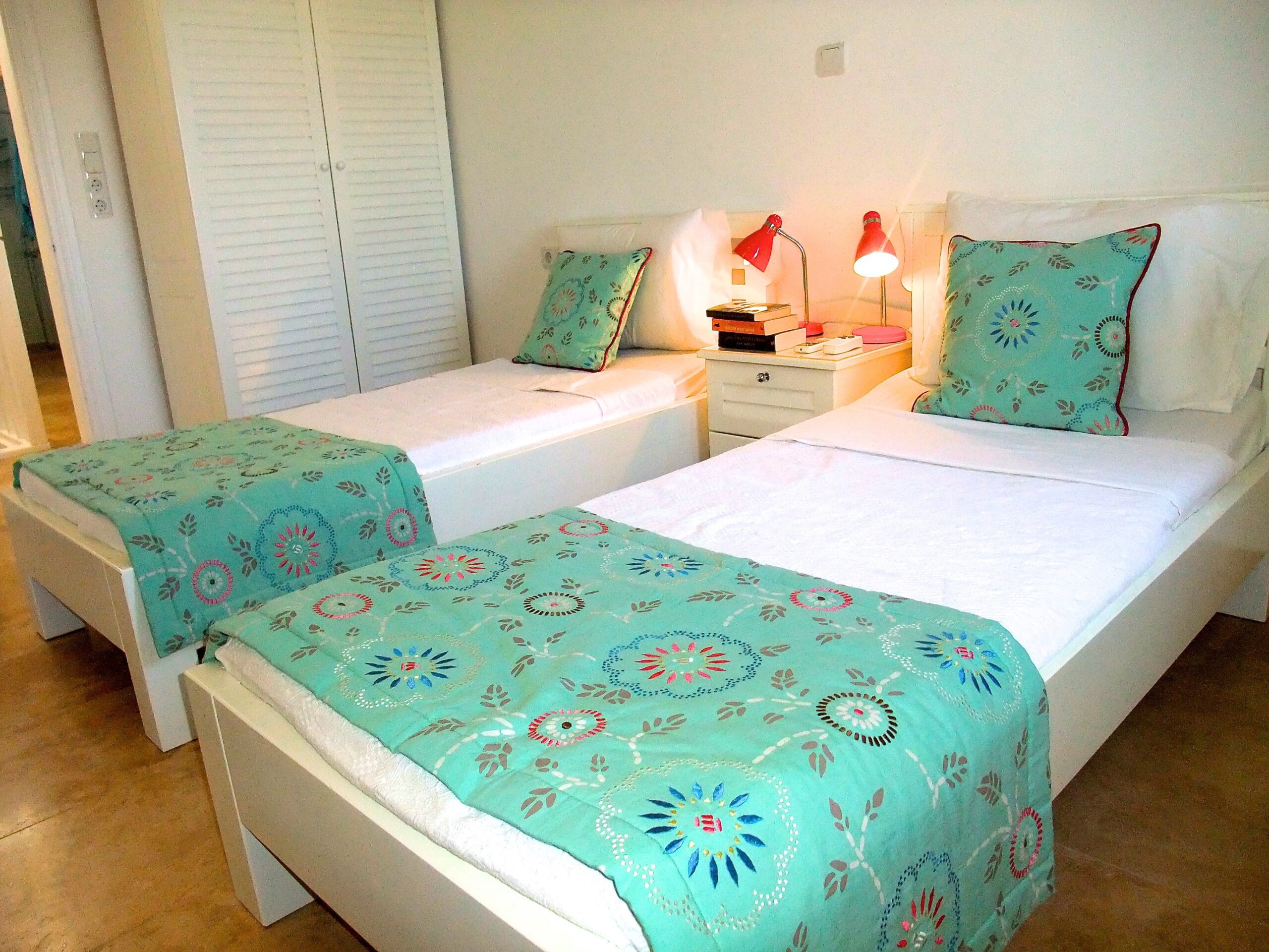 Twin bedroom in Villa Amelia, villas to rent in Kalkan, Turkey