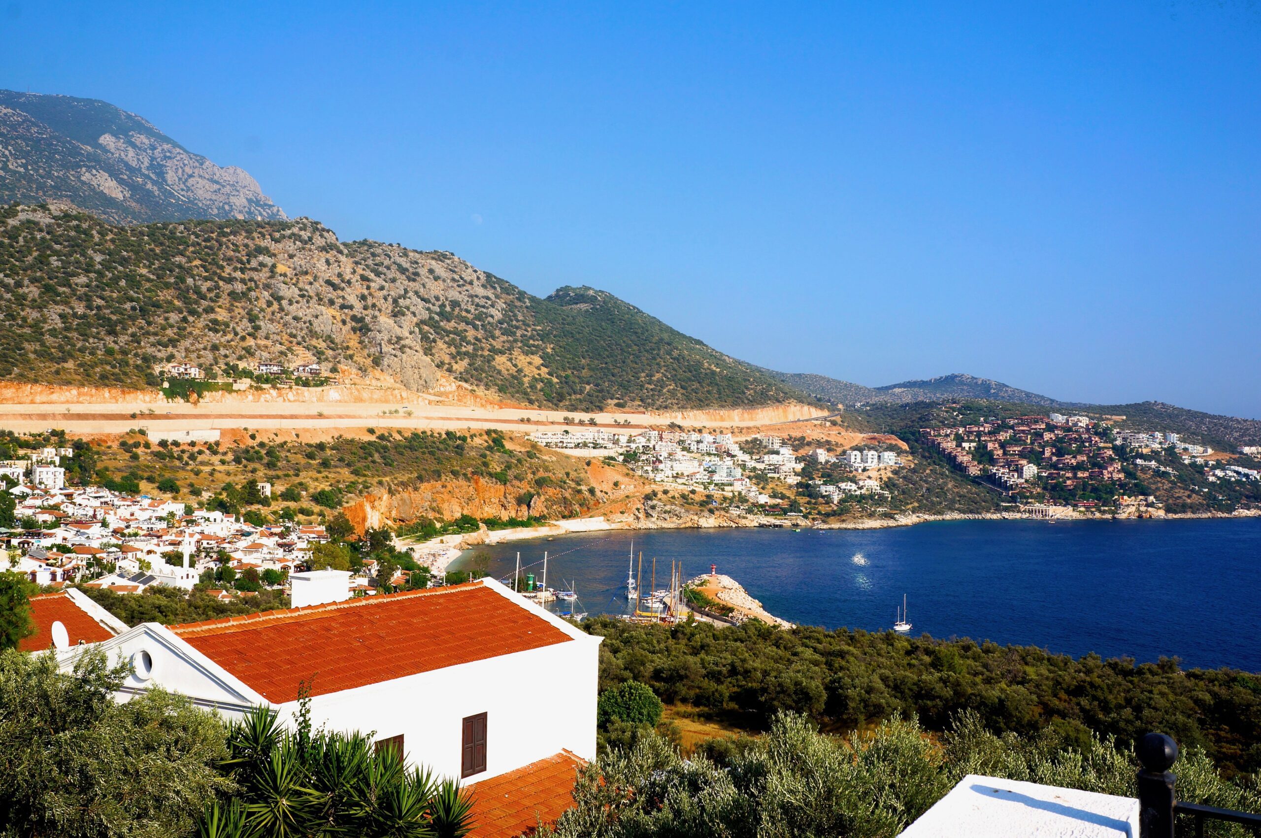 View from Villa Amelia, villas to rent in Kalkan, Turkey