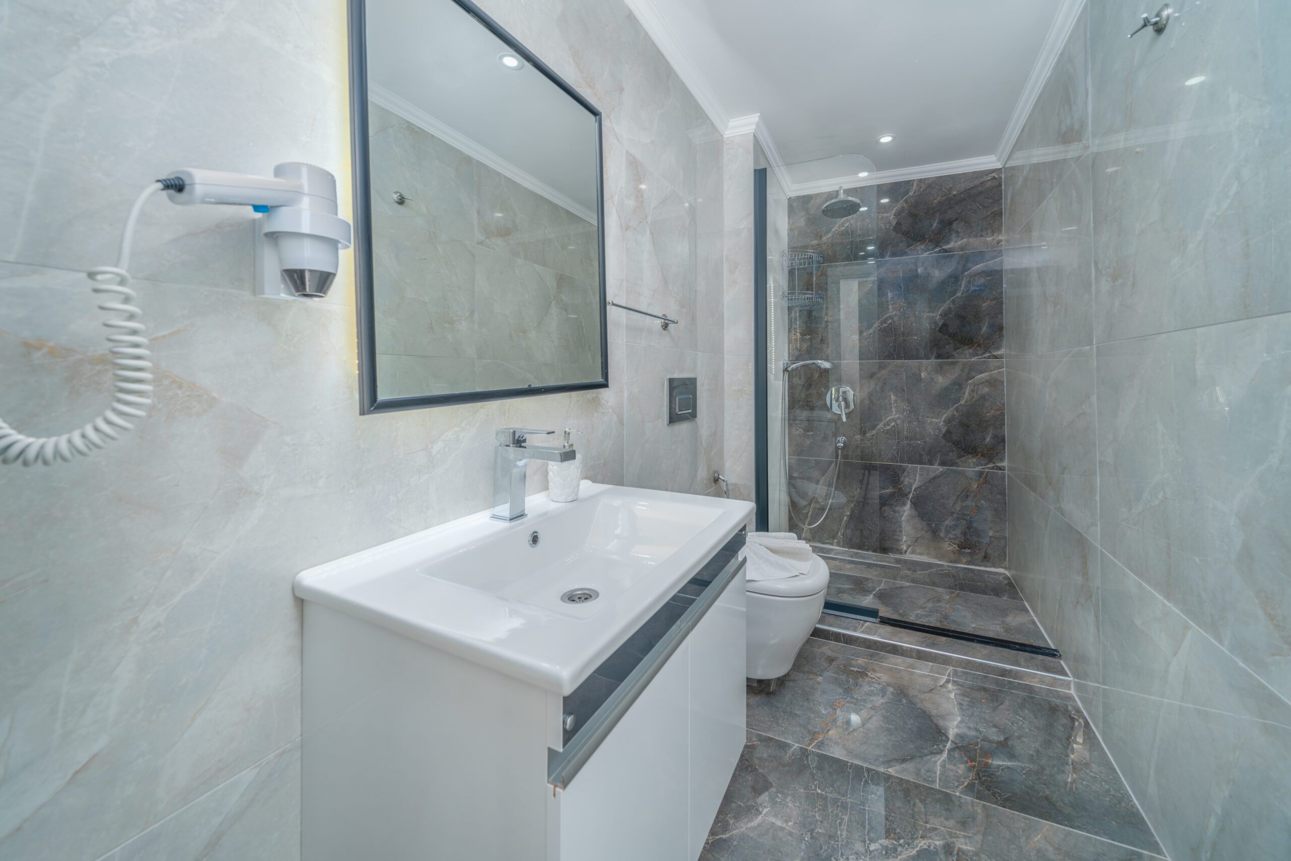 Bathroom in Villa Tekin, villa holidays in Kalkan, Turkey