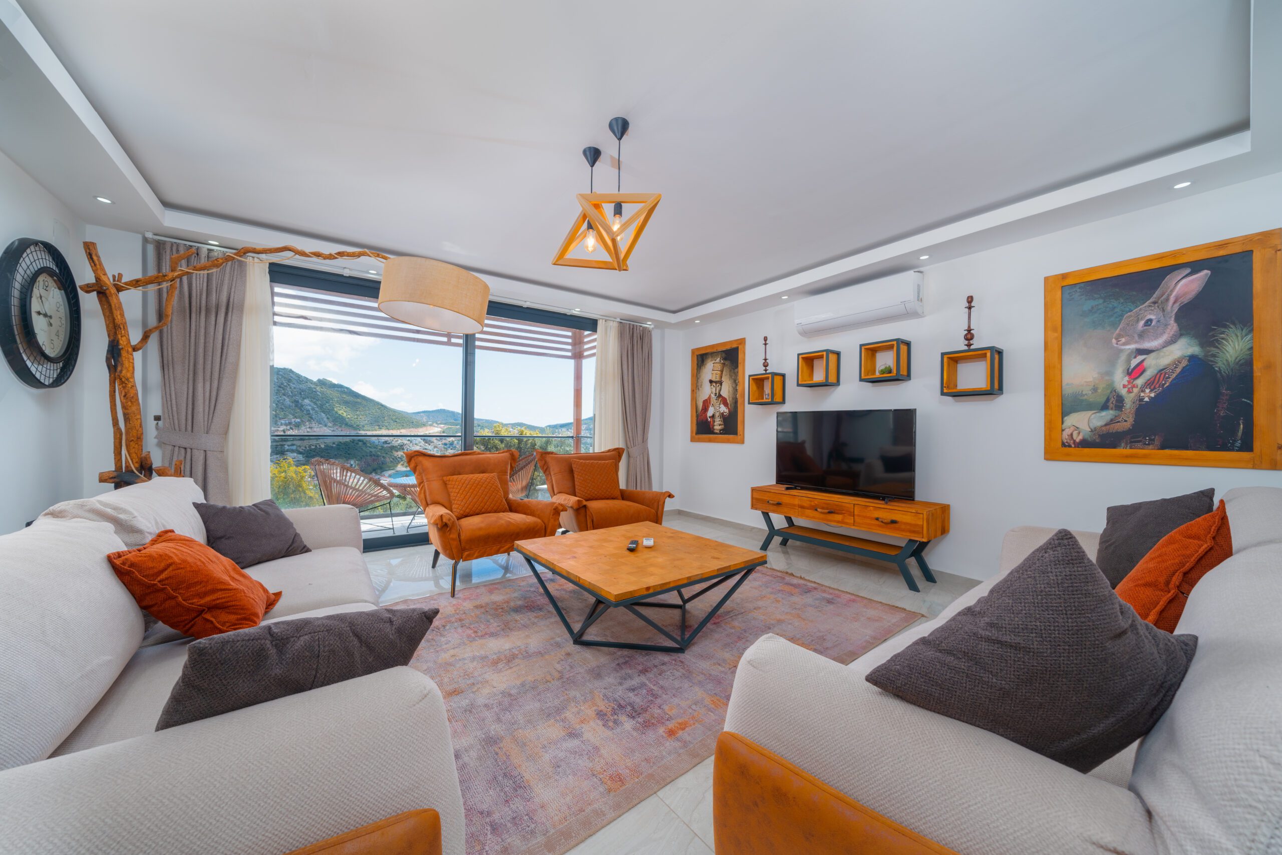Lounge with balcony access in Villa Tekin, villa holidays in Kalkan, Turkey