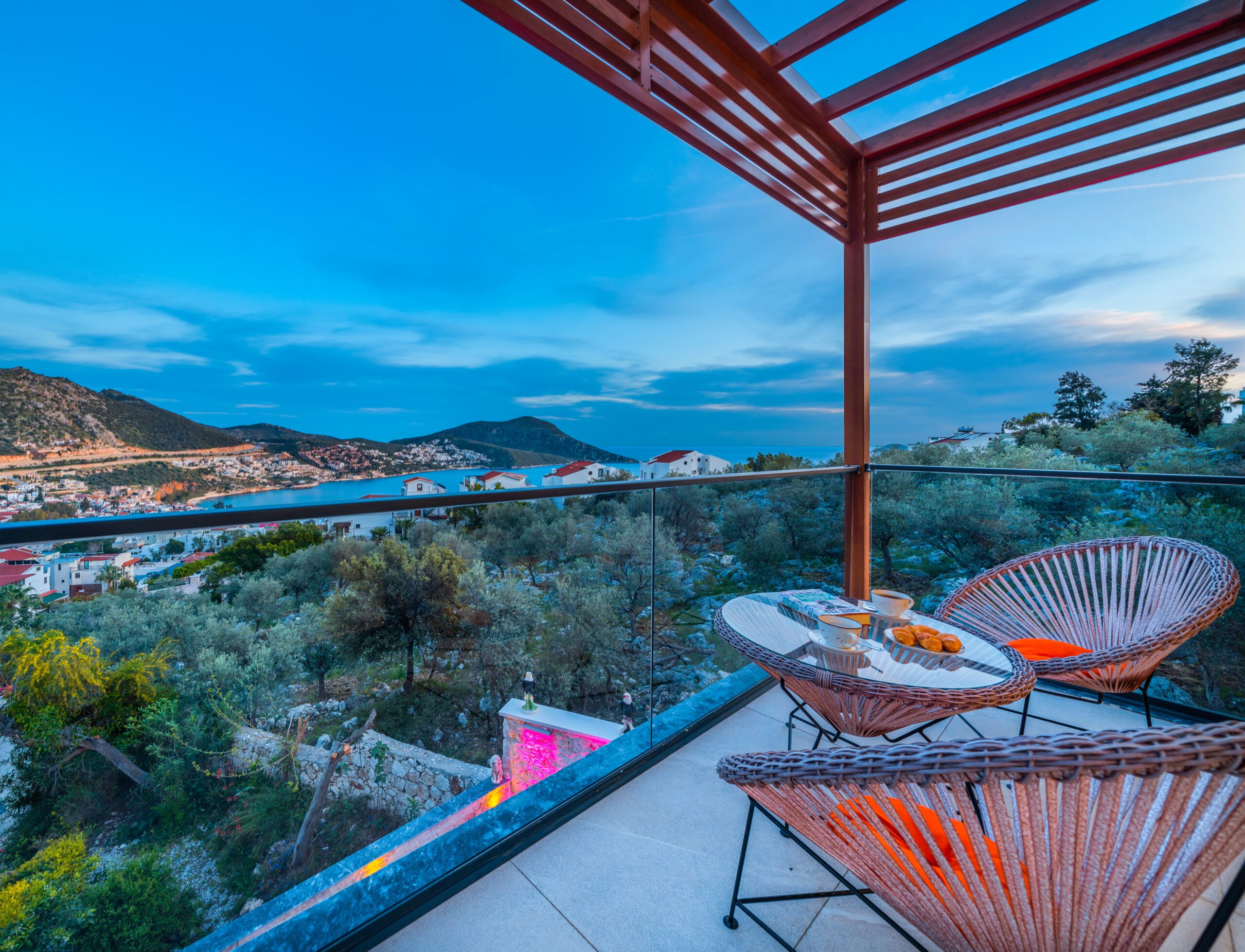 View from Villa Tekin, villa holidays in Kalkan, Turkey