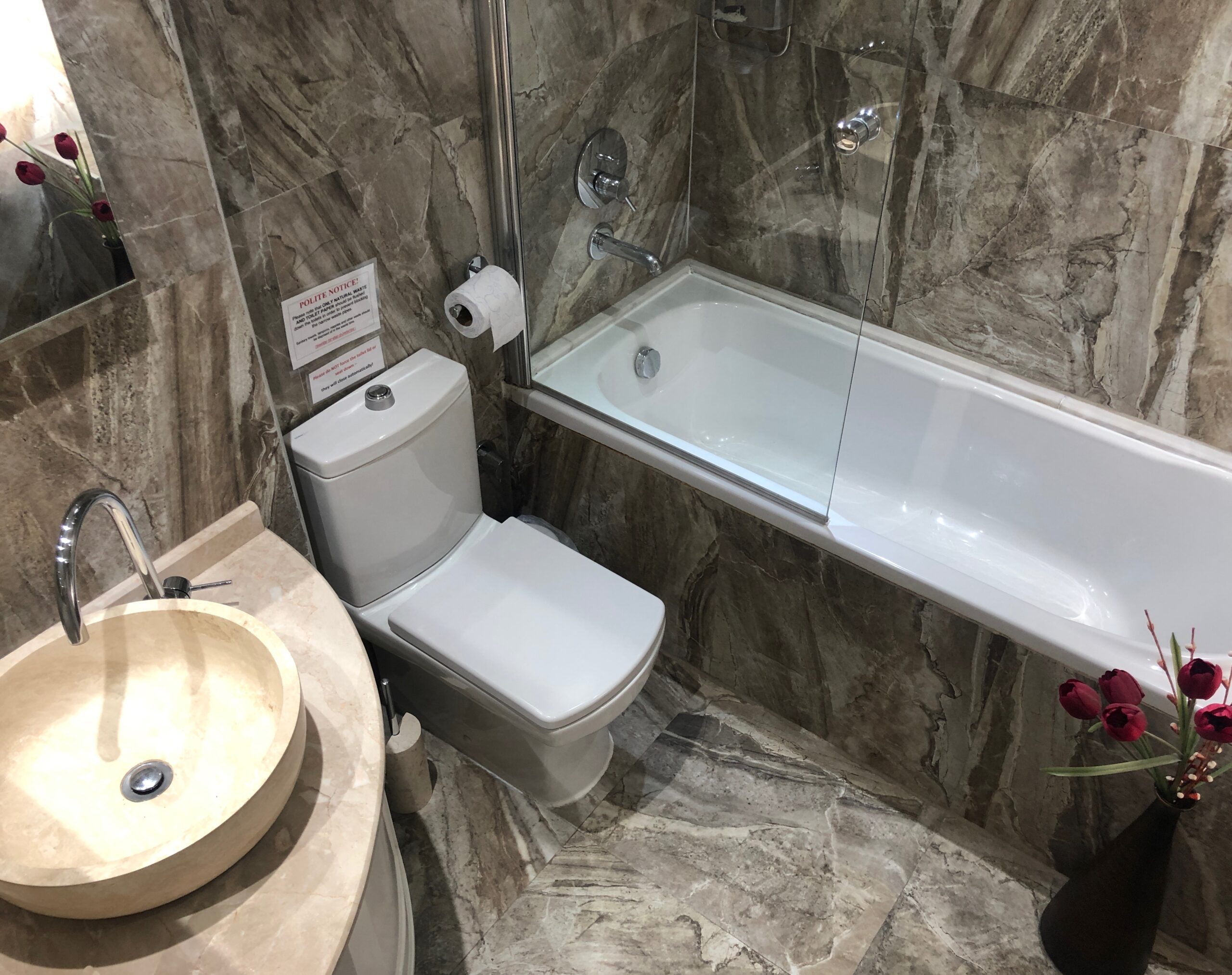 Bathroom in Villa Kirmizi Lale, holiday villas in Kalkan, Turkey