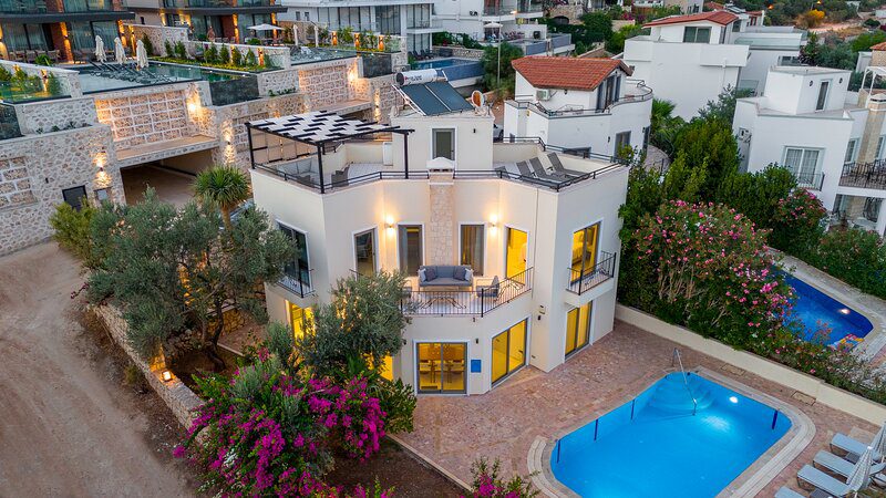 Front view of Villa Bahce, villas to rent in Kalkan, Turkey