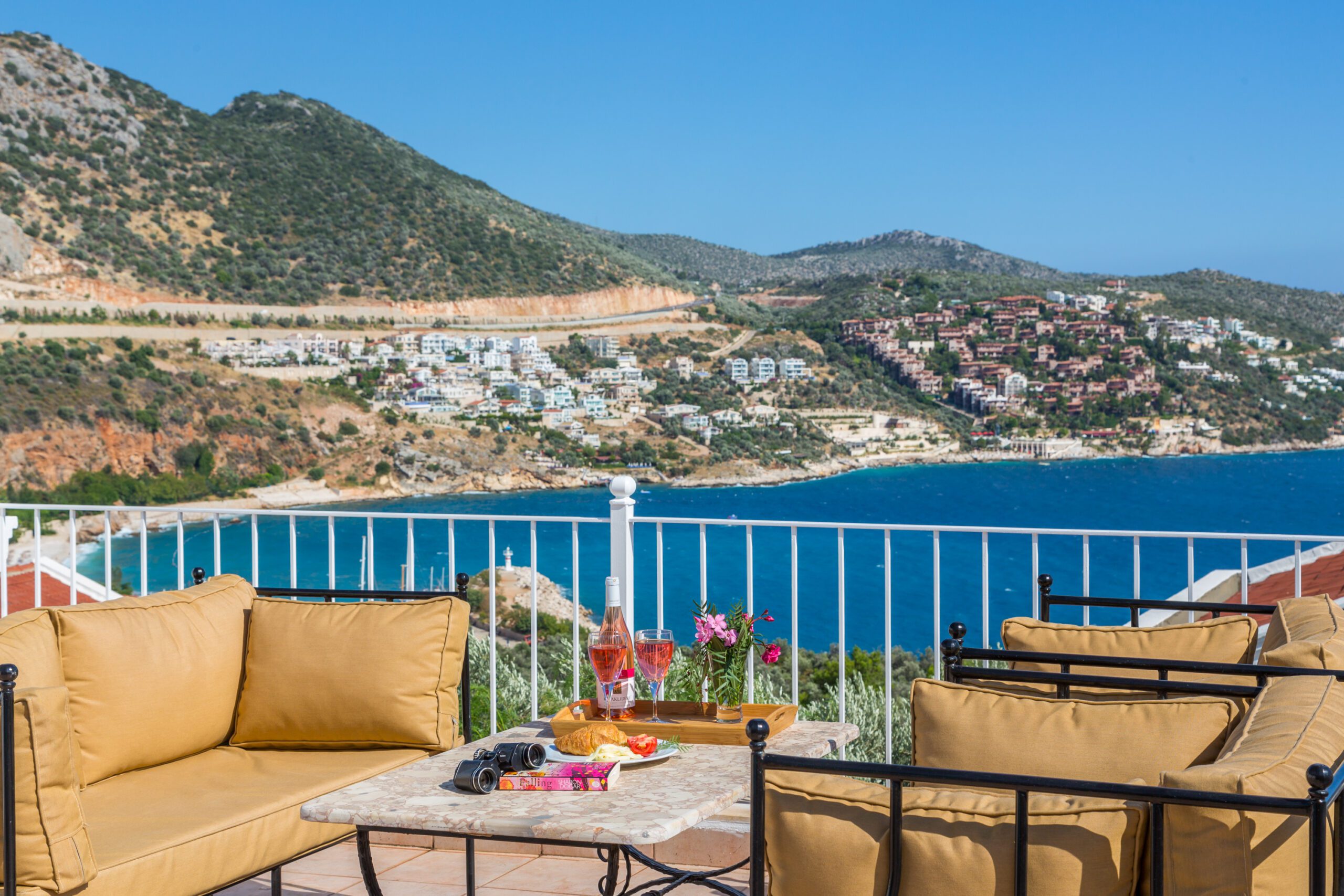 View from Villa Amelia, villas to rent in Kalkan, Turkey